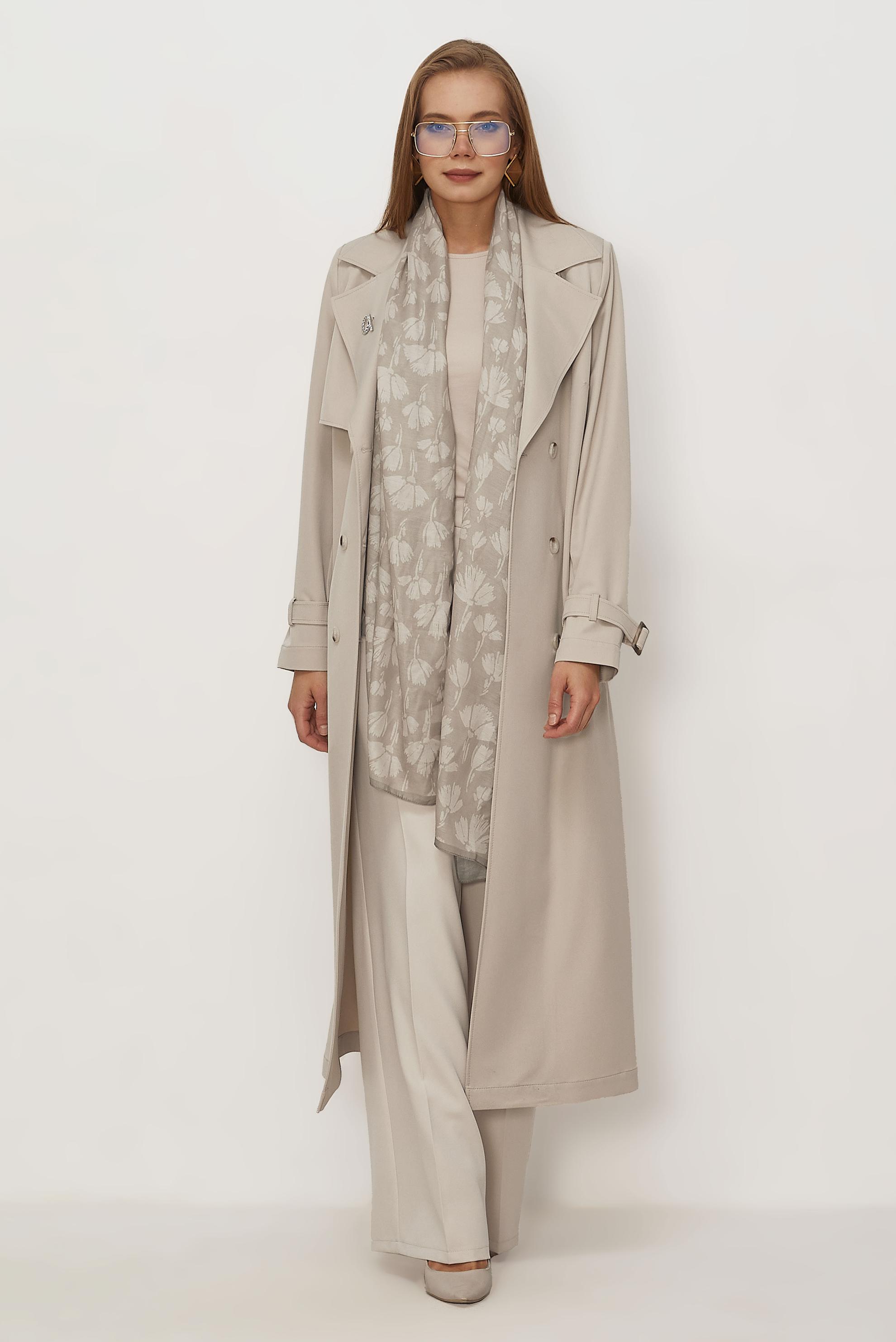 Vêtements hijab BEIGE TRENCH CEINTURÉ 11010