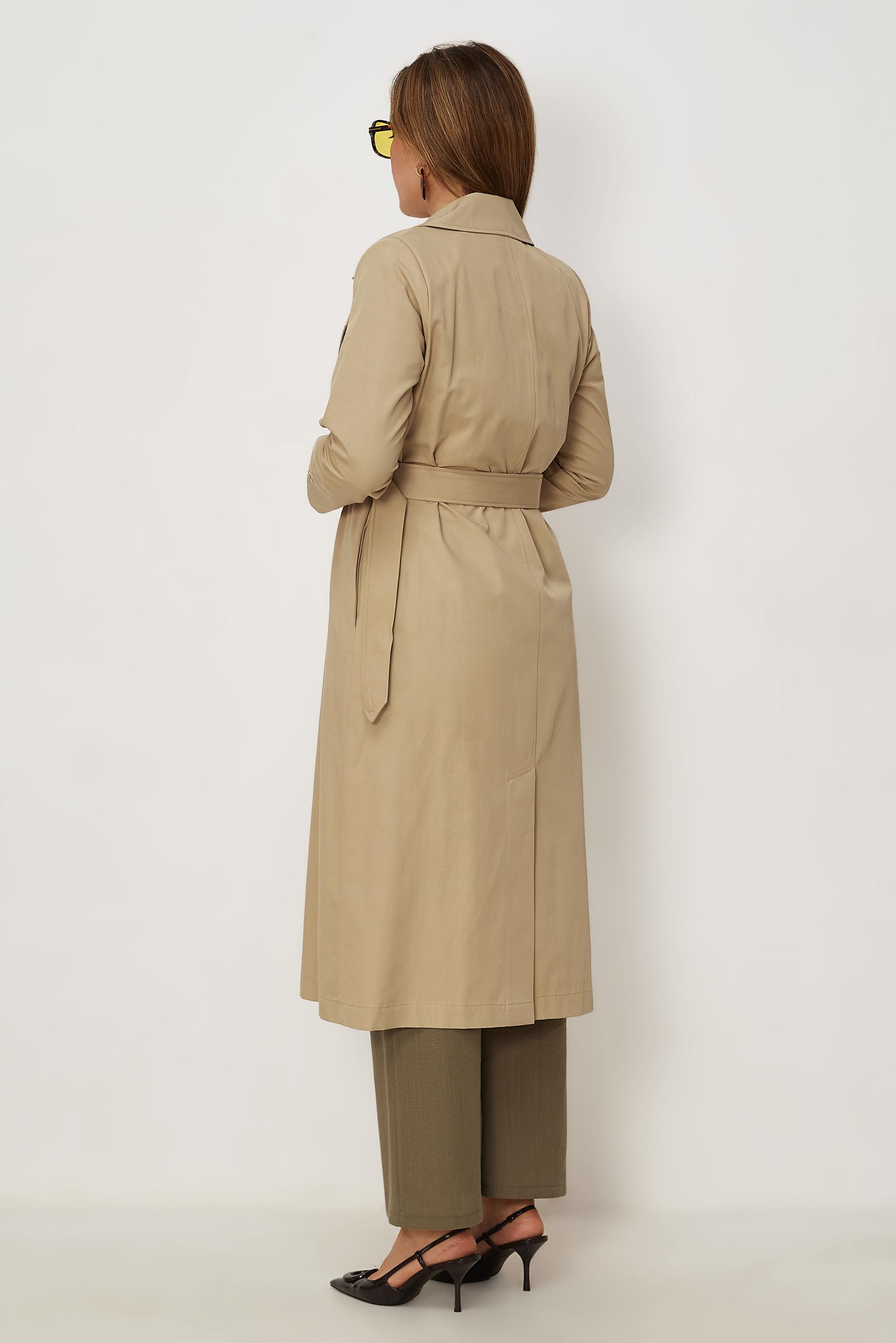 Hijab clothing BROWN BELTED TRENCH COAT 11023