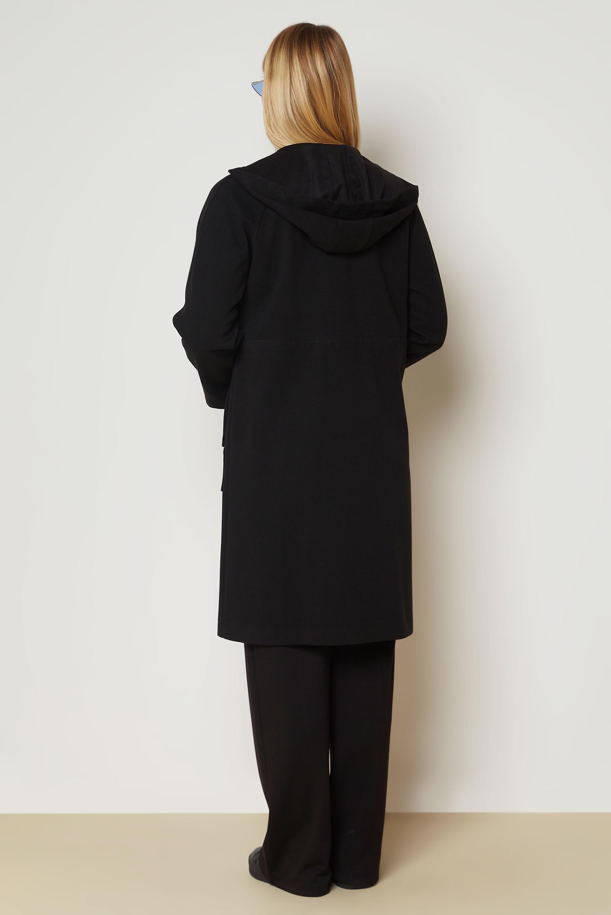 Vêtements hijab NOIR VESTE TAILLE SMOCKÉE 47019