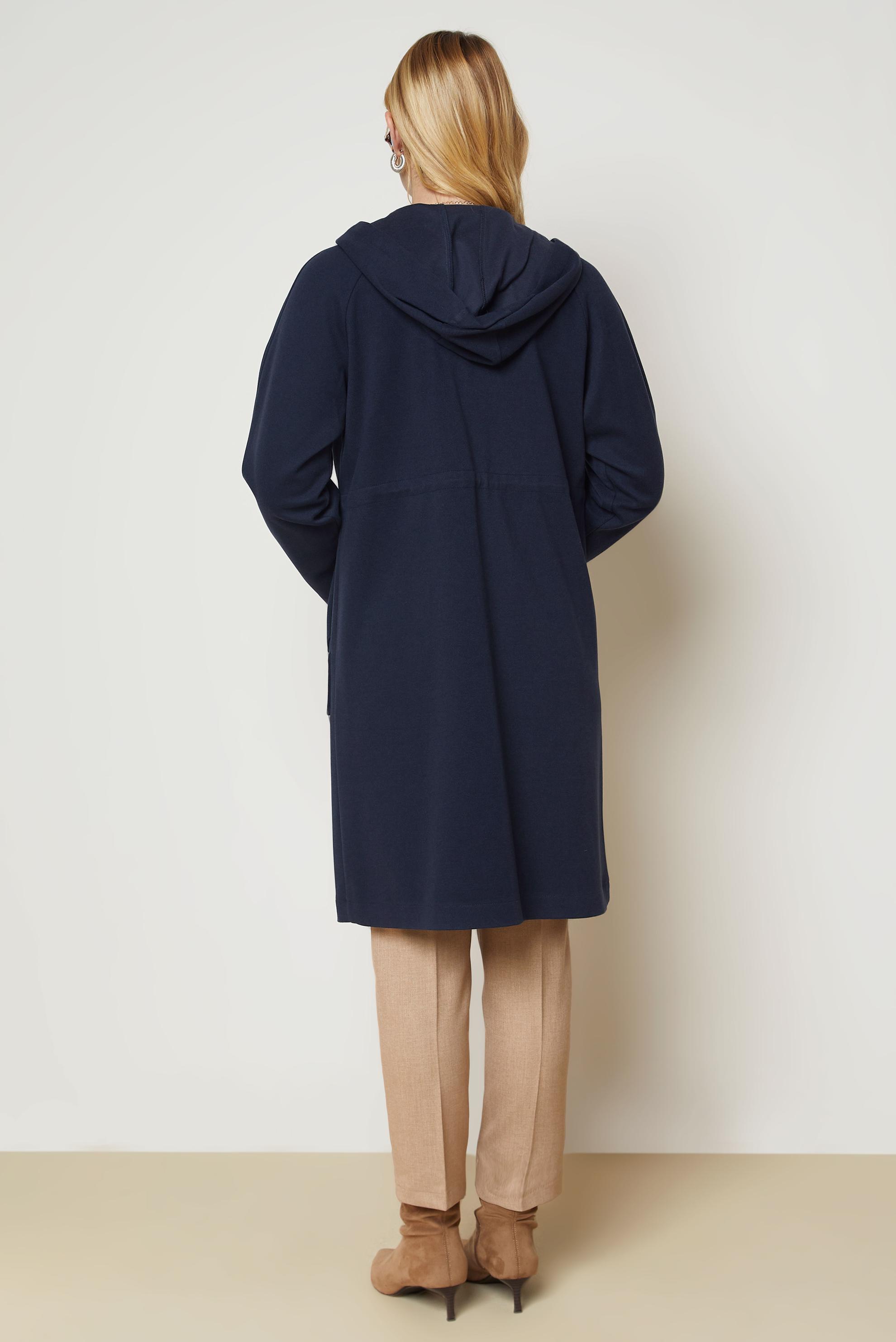 Vêtements hijab BLEU MARINE VESTE TAILLE SMOCKÉE 47019
