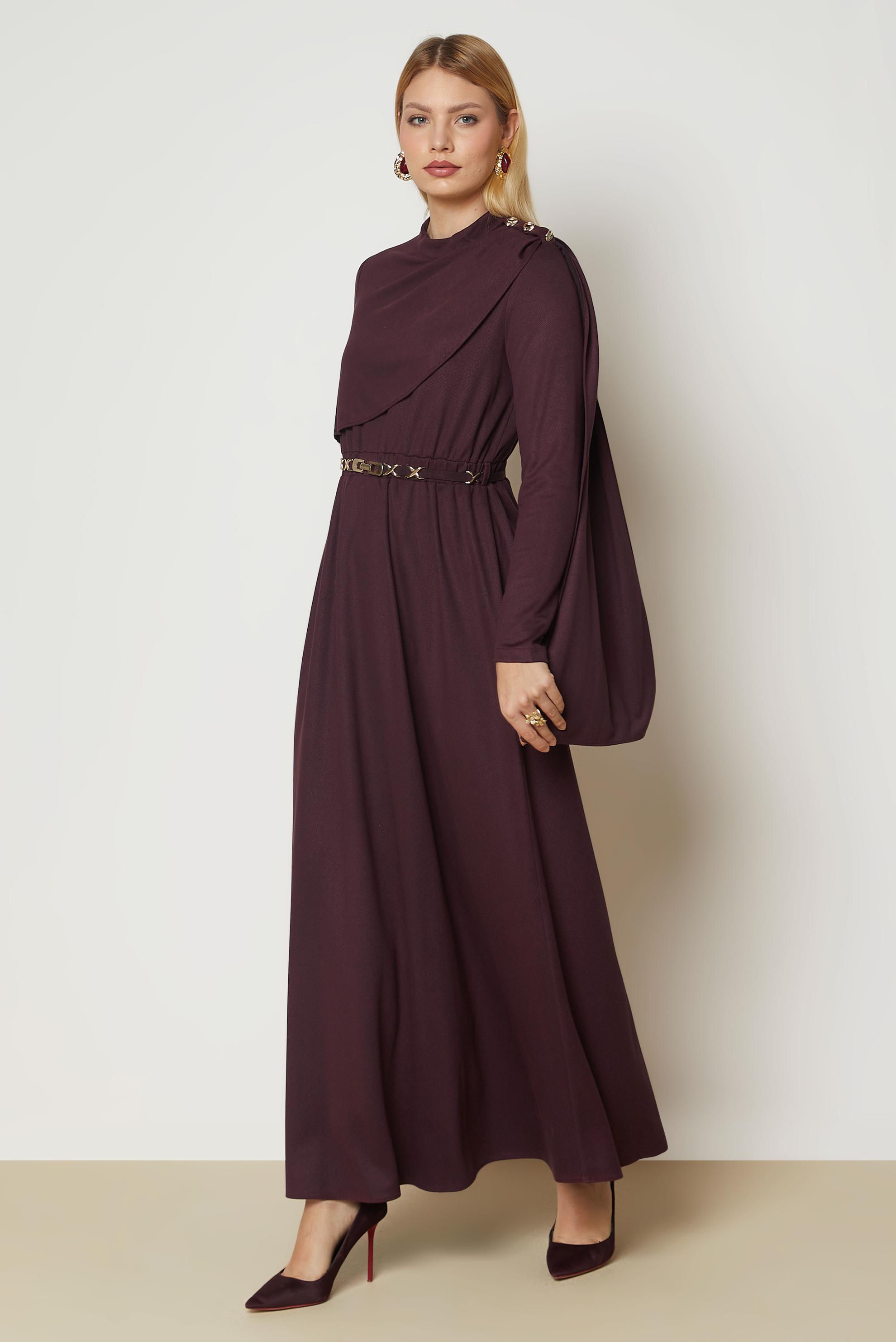 Hijab clothing DAMSON BELTED SUEDE DRESS 47004