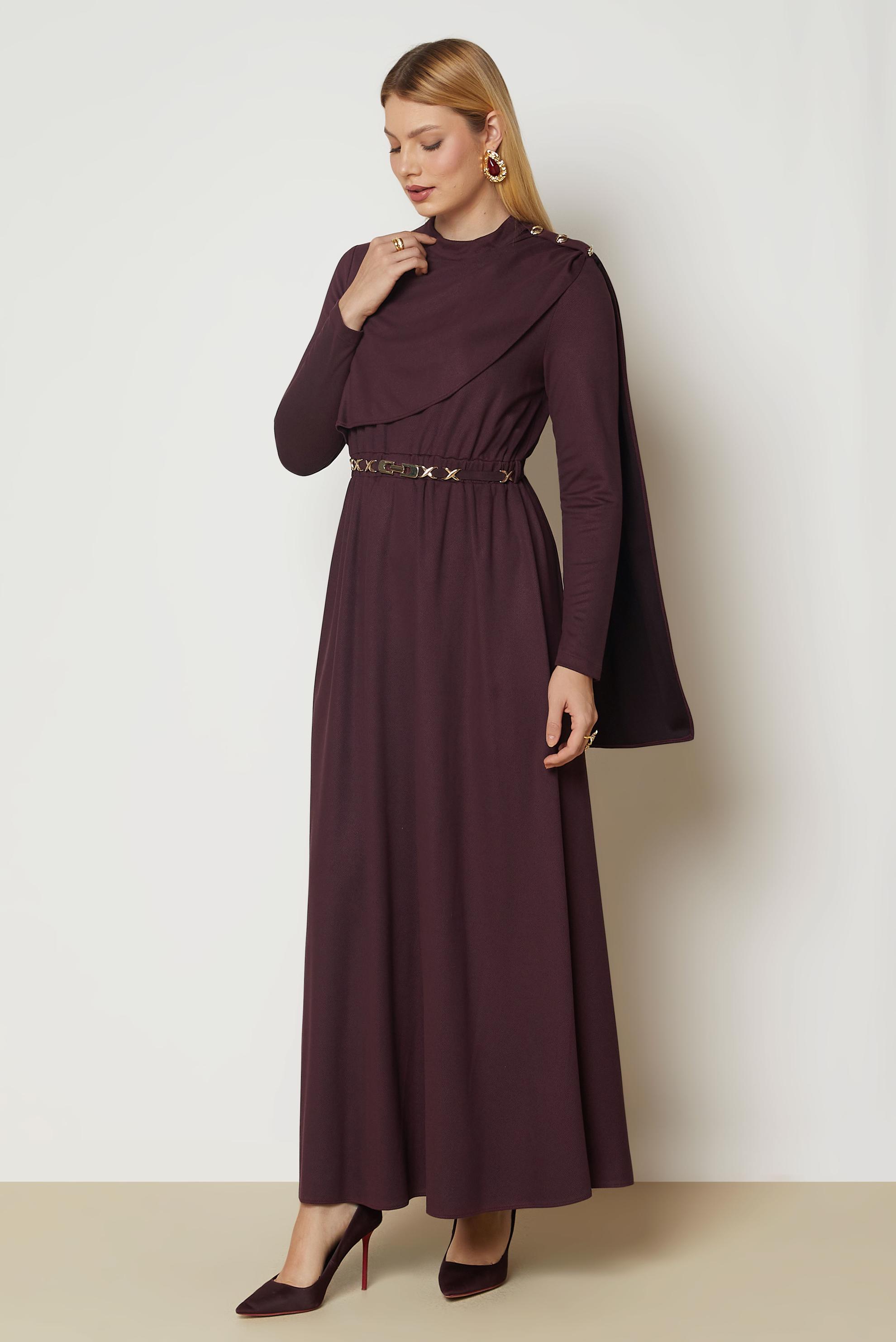 Hijab clothing DAMSON BELTED SUEDE DRESS 47004