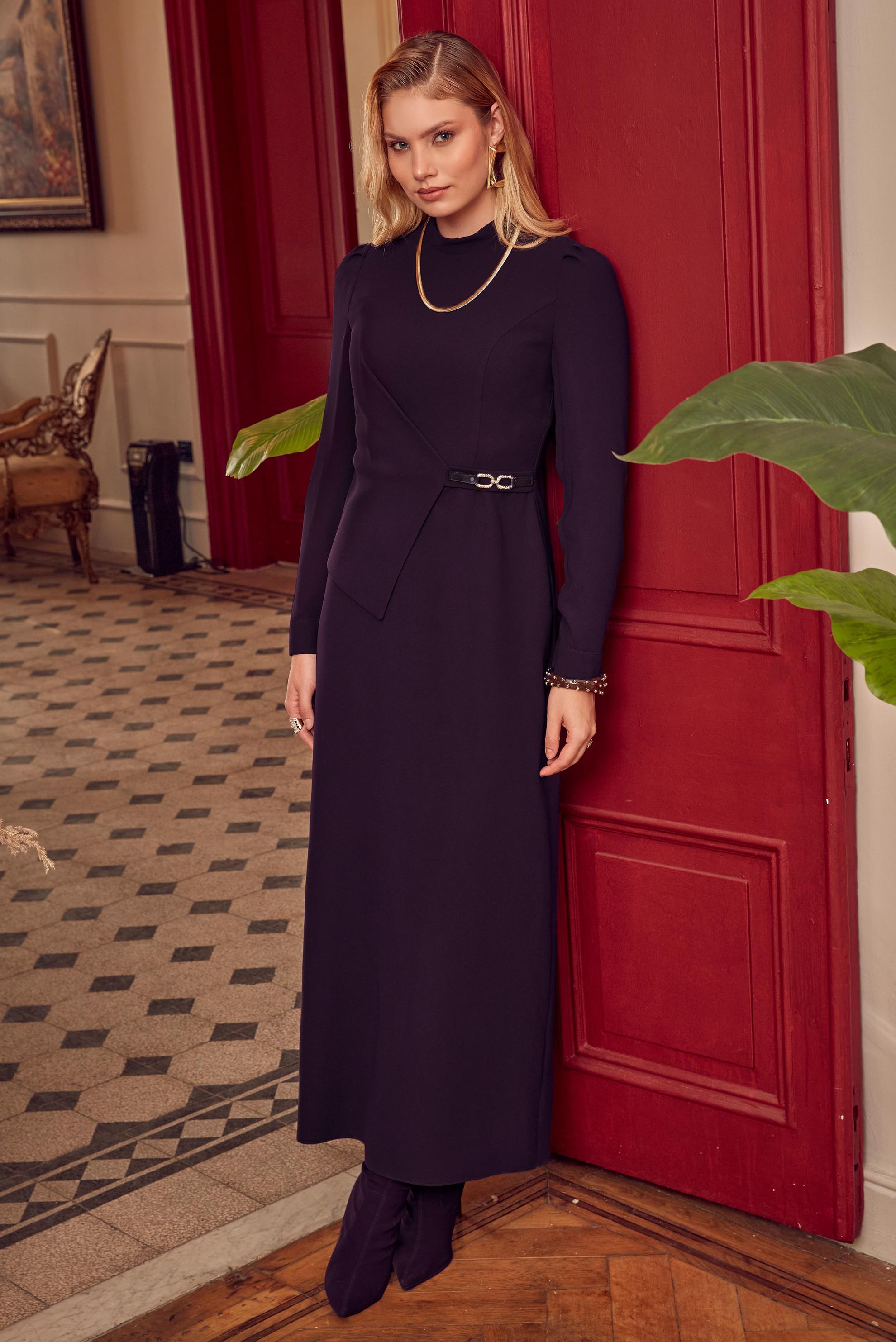 Hijab clothing DAMSON BELT DETAIL DRESS 47130