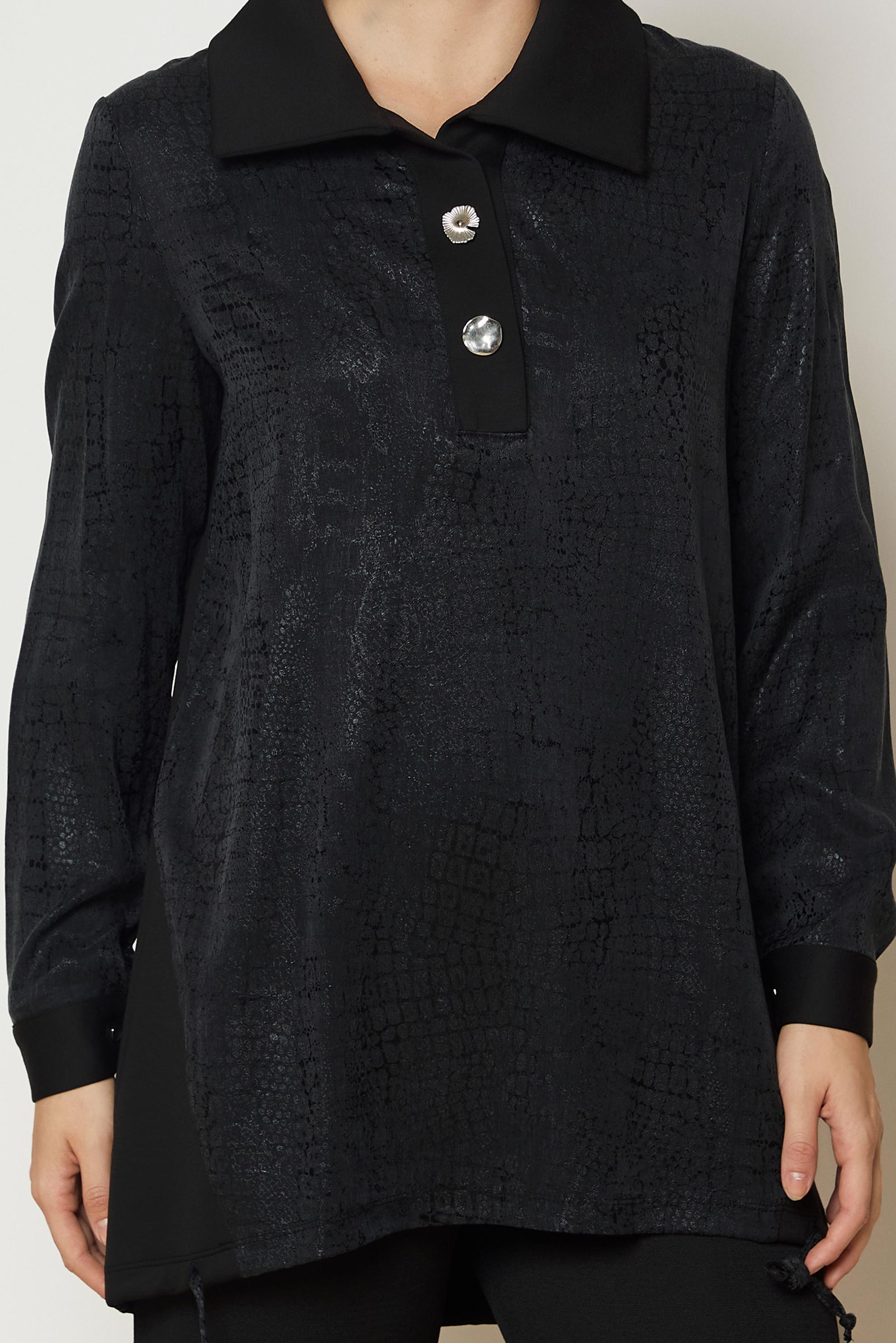 Hijab clothing BLACK 46196 OYSHO EŞOFMAN TUNİK 38-44