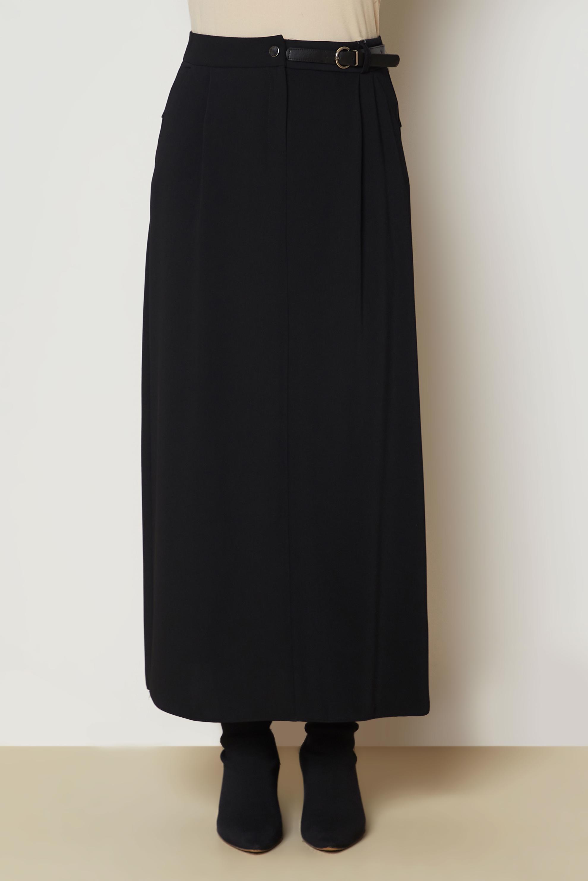Hijab clothing BLACK BELT DETAIL SKIRT 60775