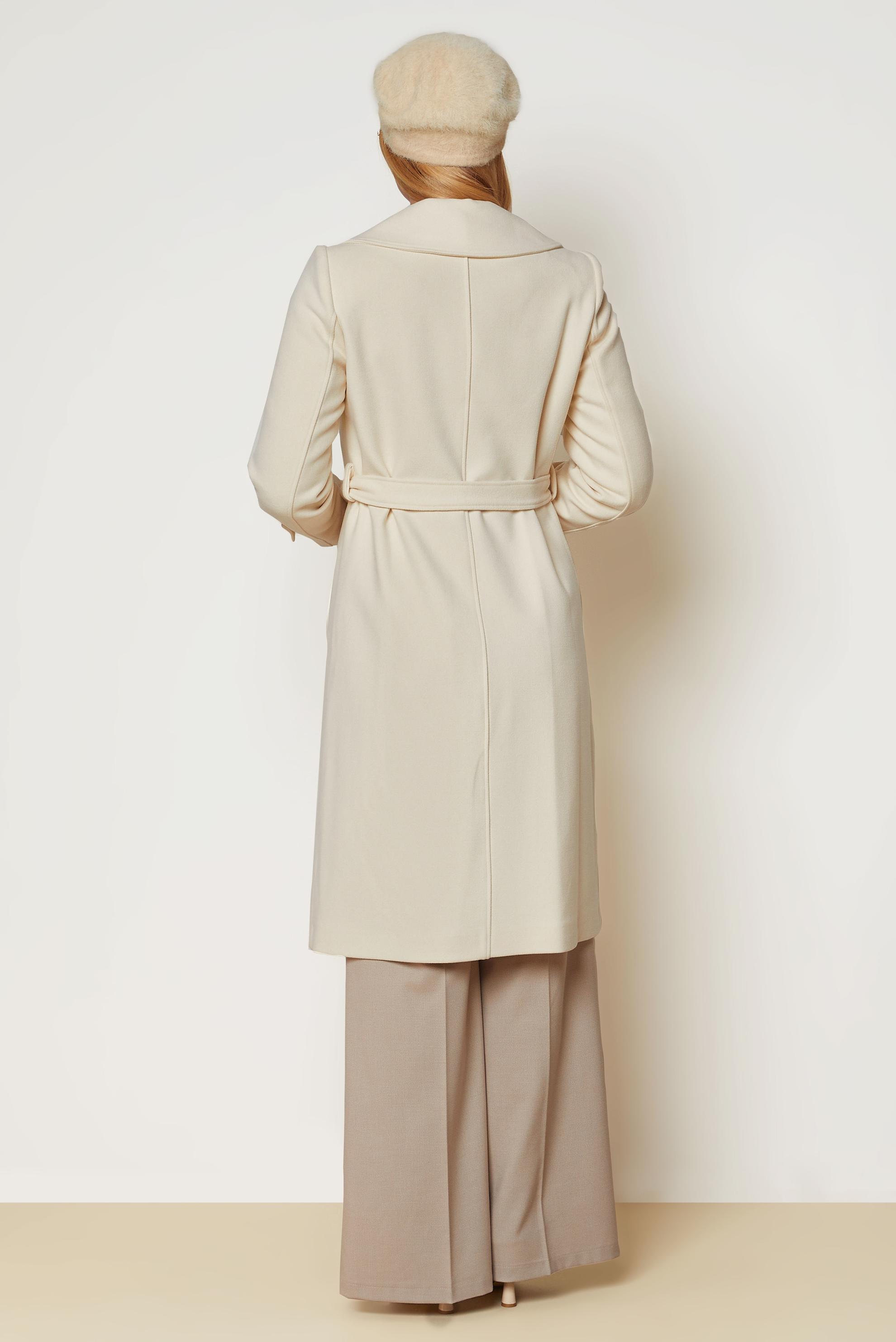 Hijab clothing BROWN BELTED CACHE COAT 90656
