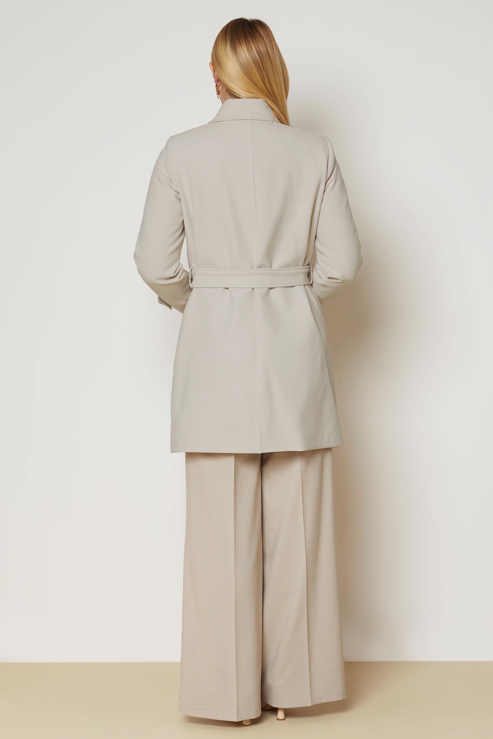Hijab clothing BROWN BELTED COAT 90658