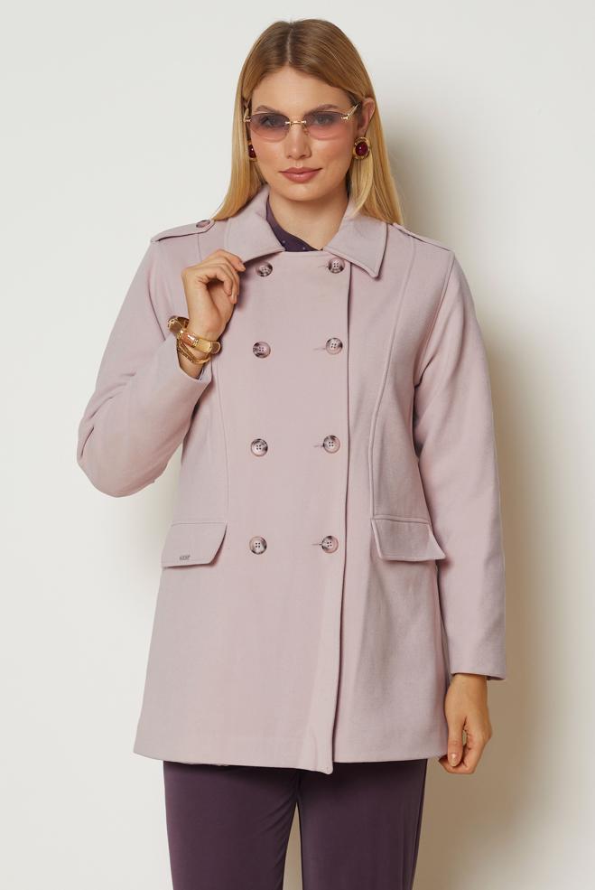Hijab clothing POWDER CACHE COAT 90659 - ALVİNA
