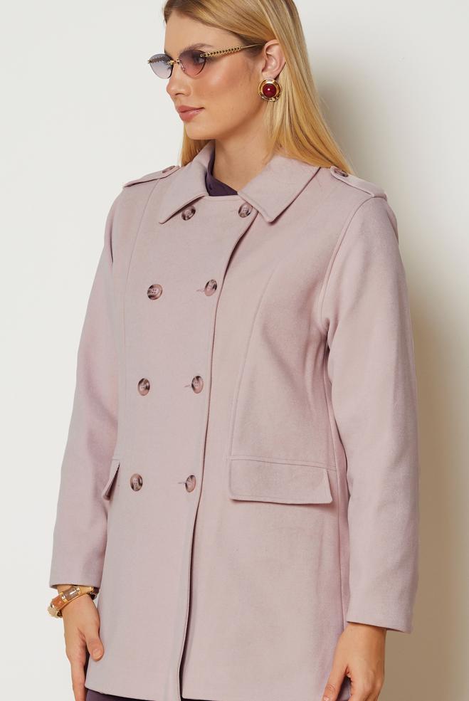 Hijab clothing POWDER CACHE COAT 90659 - ALVİNA