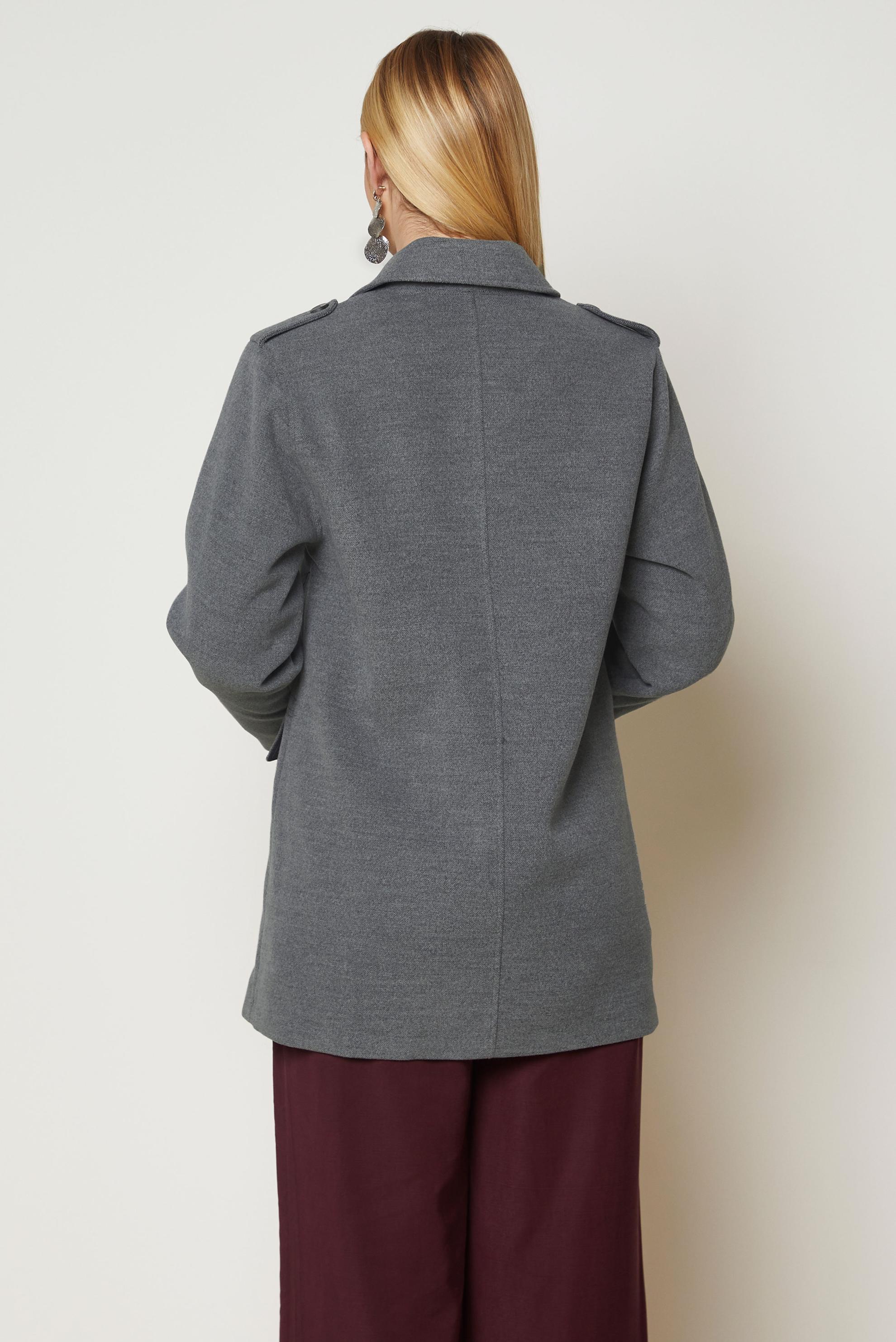 Hijab clothing GREY CACHE COAT 90659