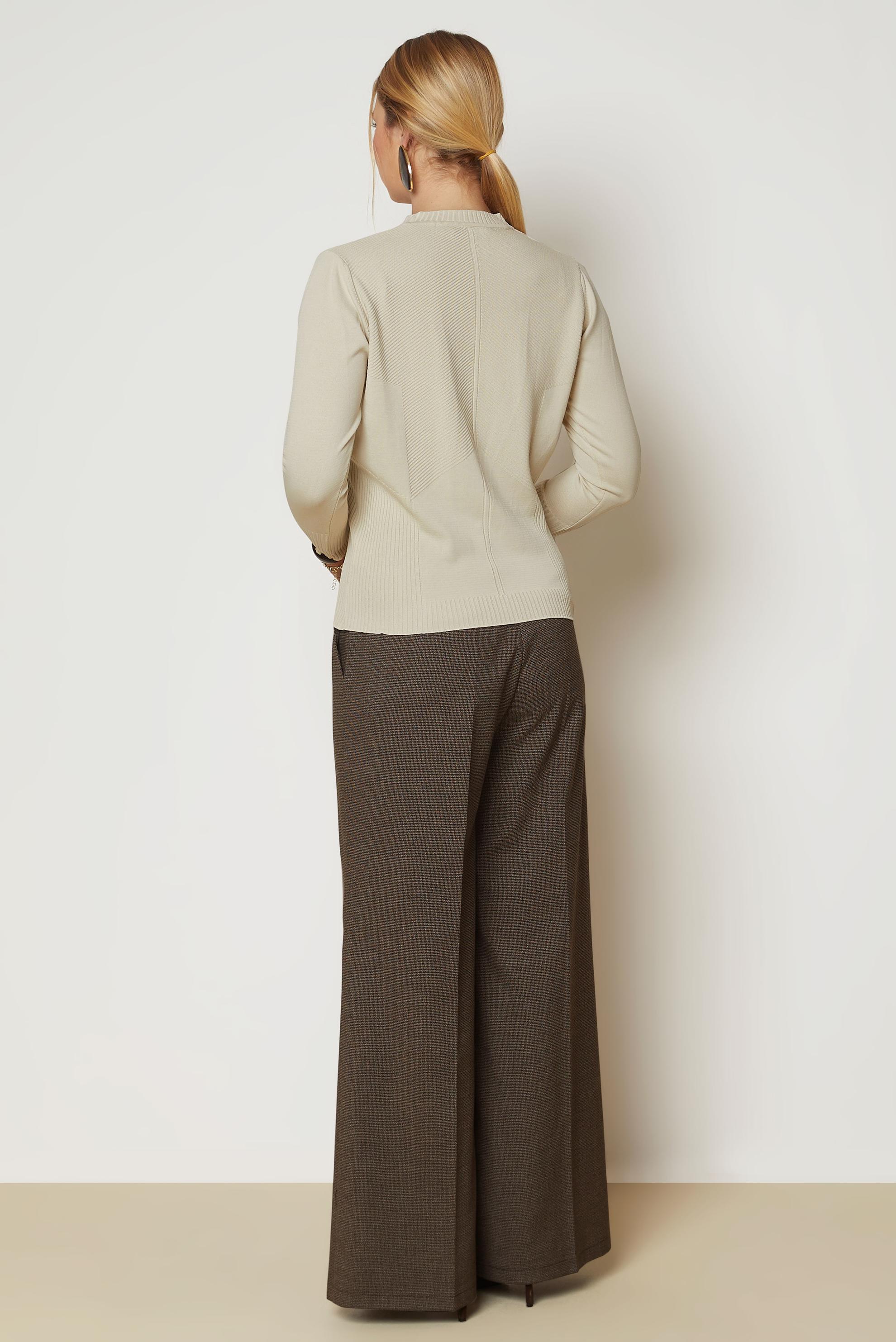 Vêtements hijab BRUN PULL EN MAILLE 46922