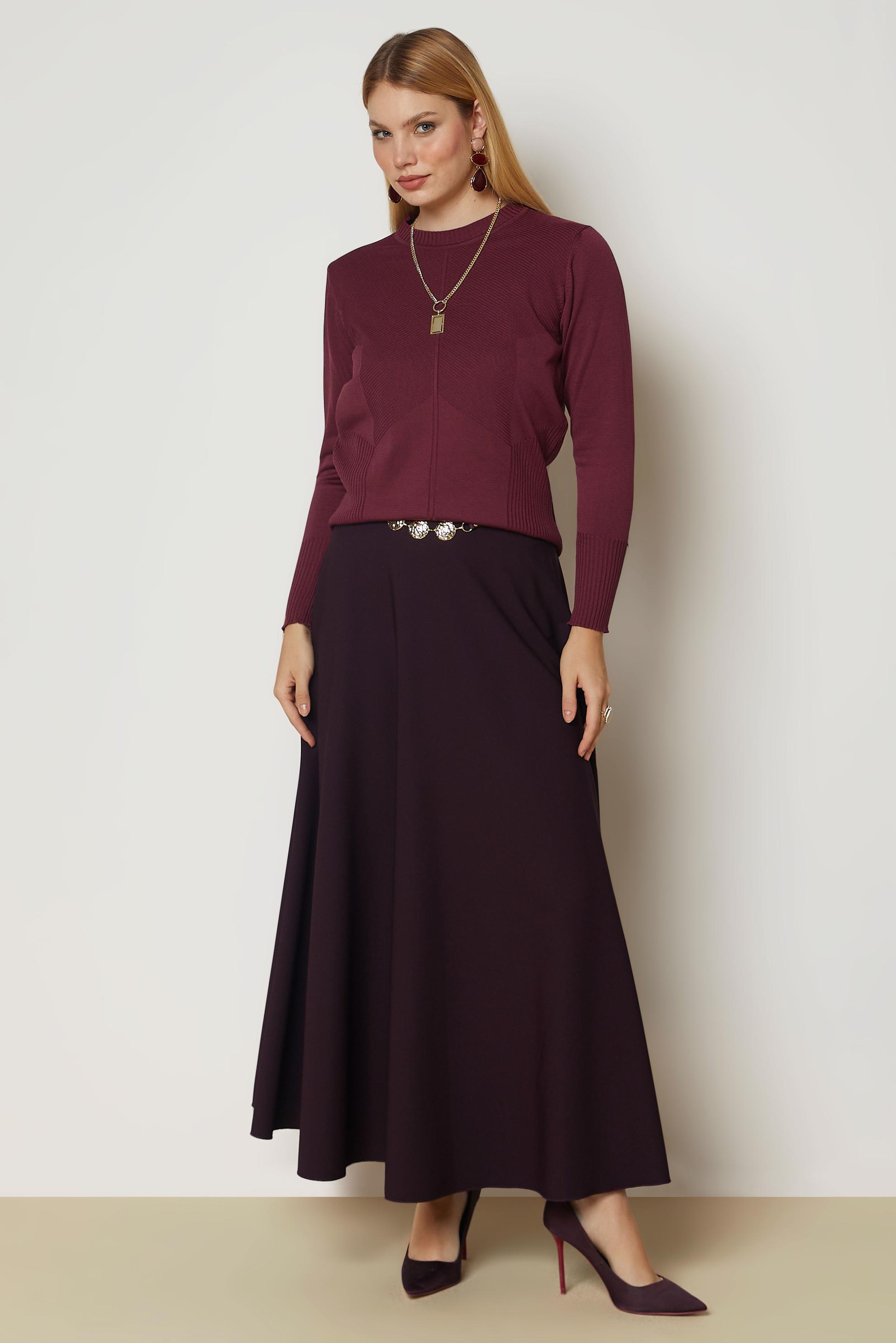 Vêtements hijab BRUN PULL EN MAILLE 46922