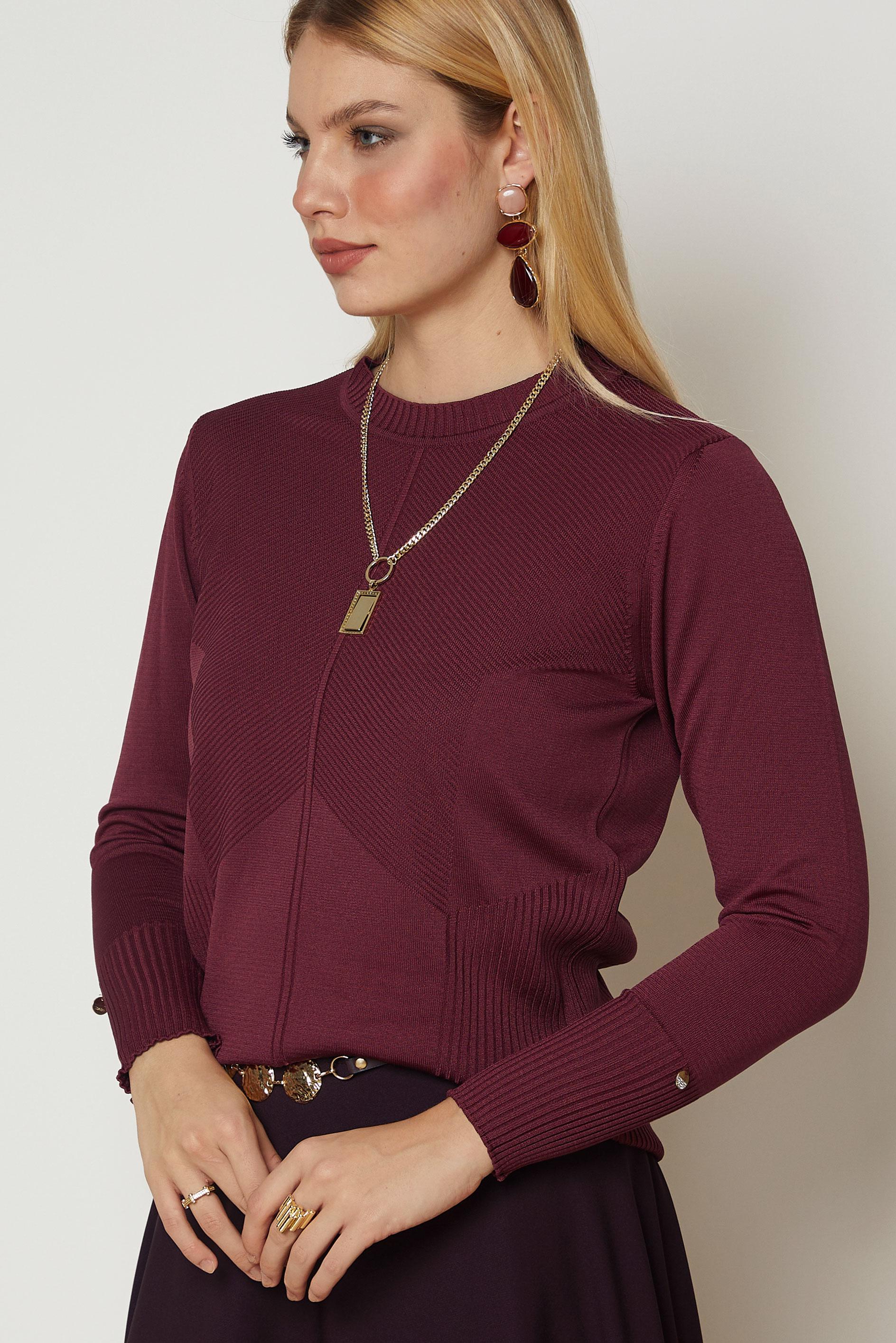 Vêtements hijab BRUN PULL EN MAILLE 46922