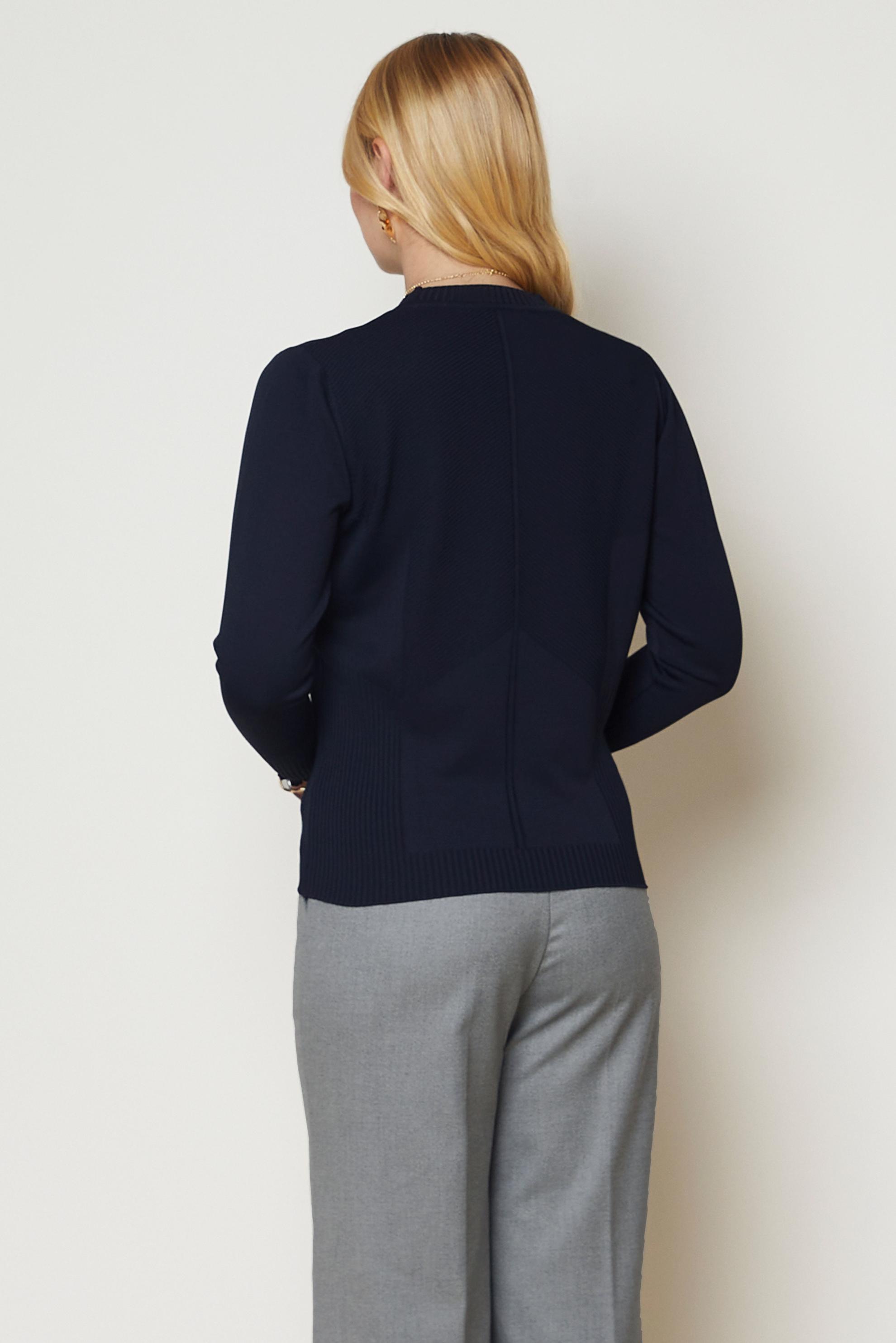 Vêtements hijab BLEU MARINE PULL EN MAILLE 46922