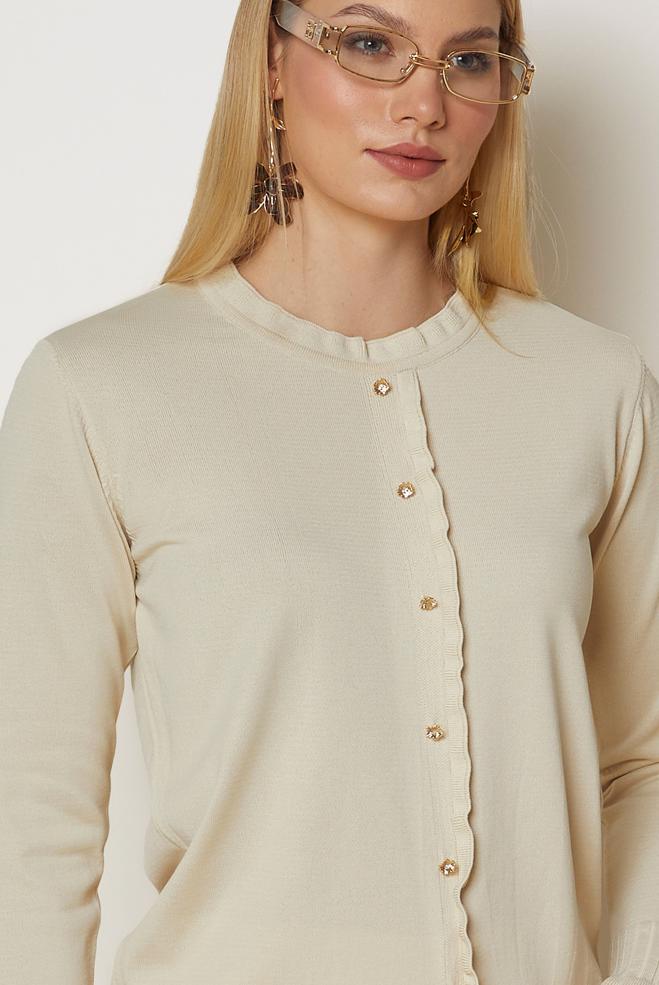 Hijab clothing BROWN KNITWEAR SWEATER 46923 - ALVİNA