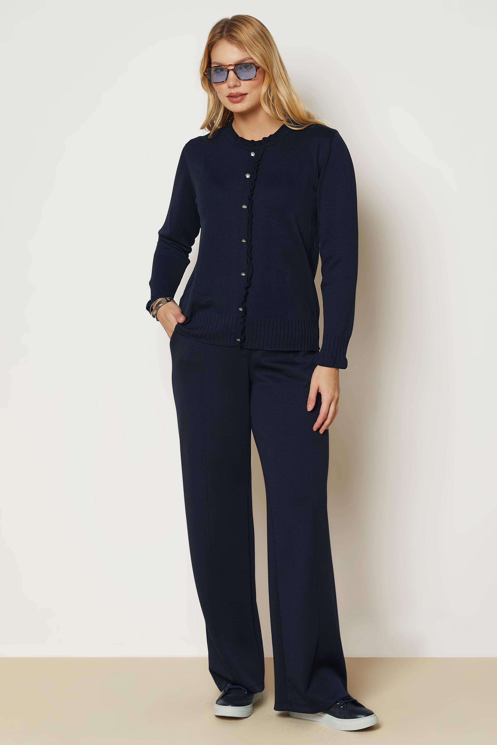 Hijab clothing NAVY BLUE KNITWEAR SWEATER 46923