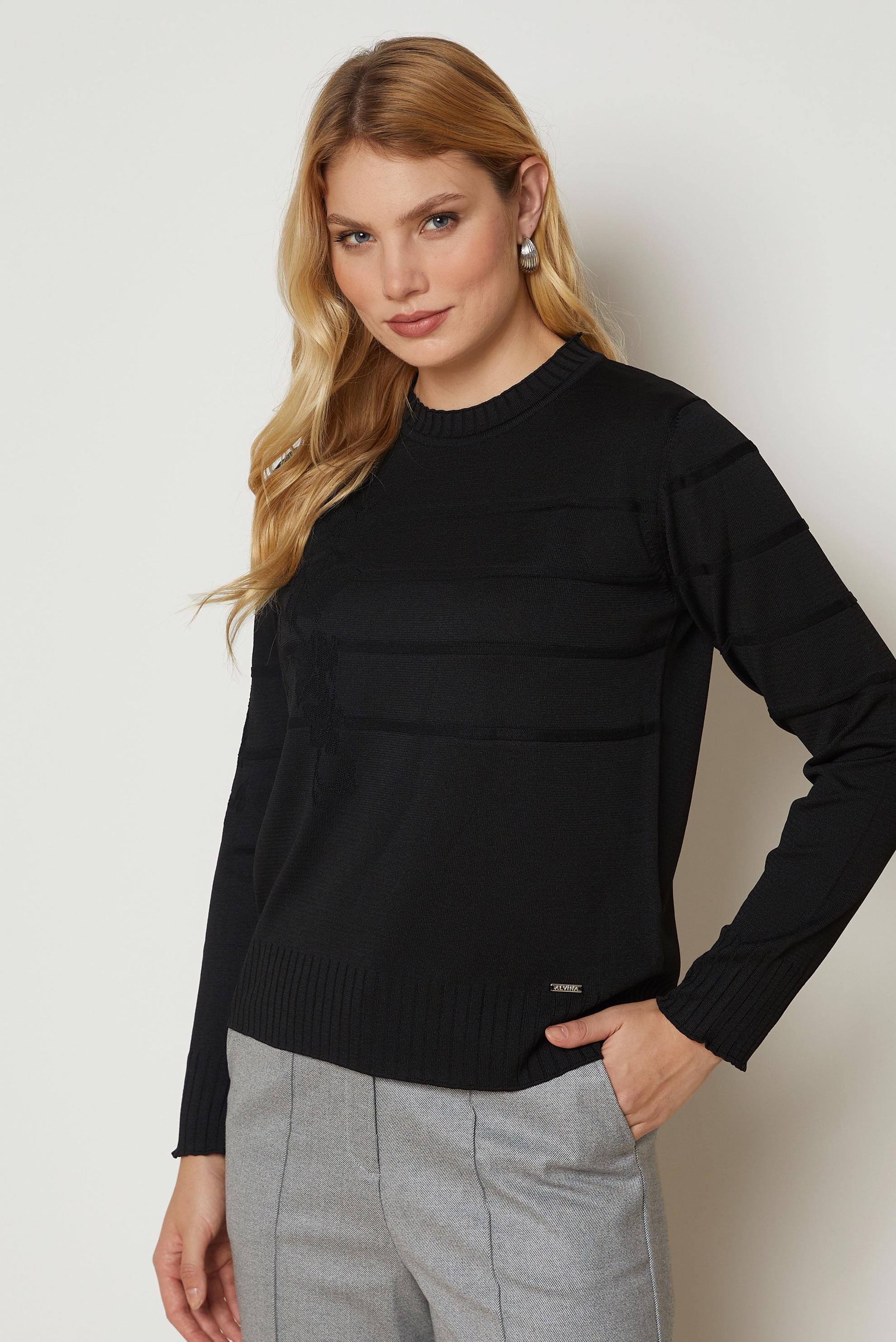 Hijab clothing BLACK KNITWEAR SWEATER 46925