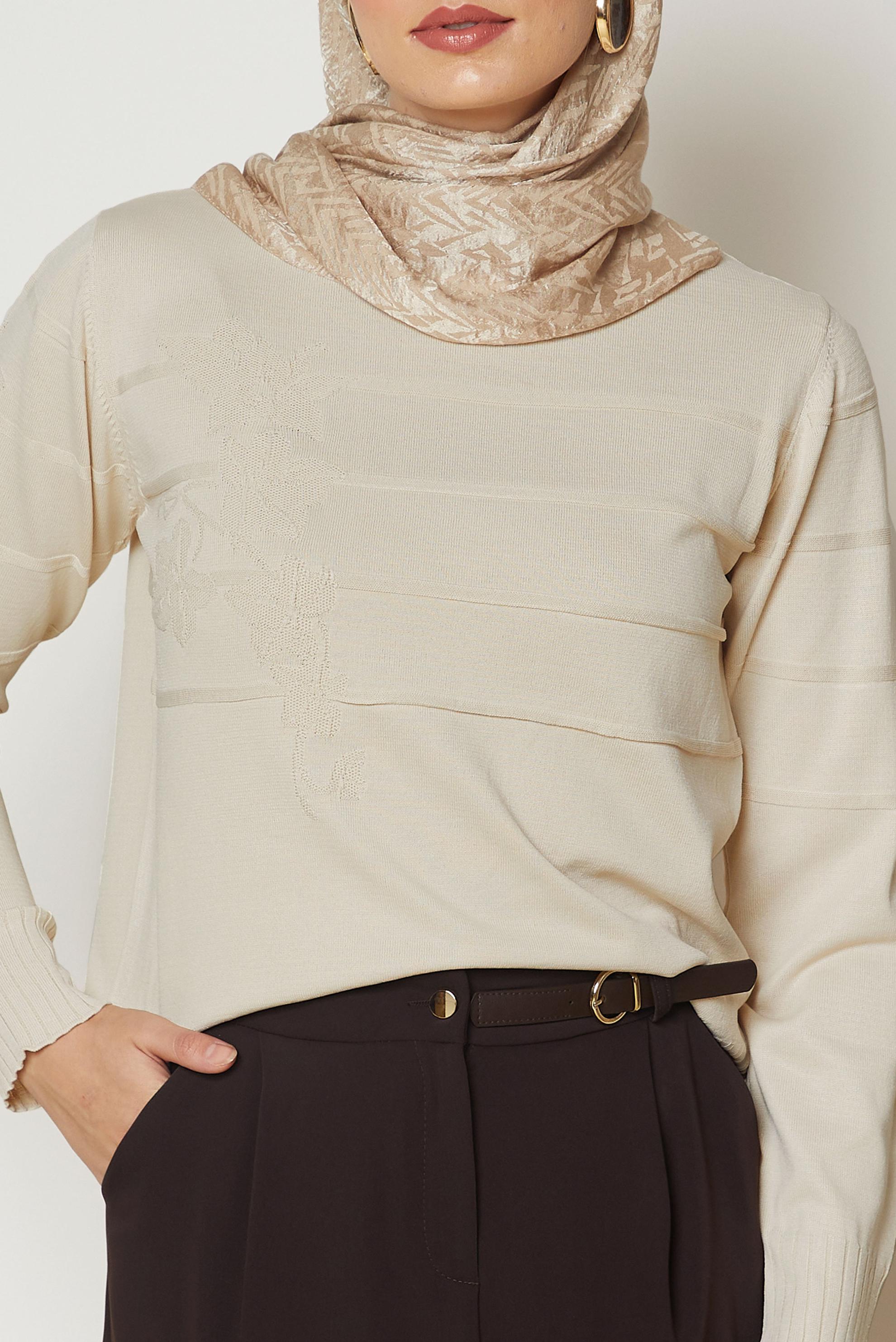 Hijab clothing BROWN KNITWEAR SWEATER 46925