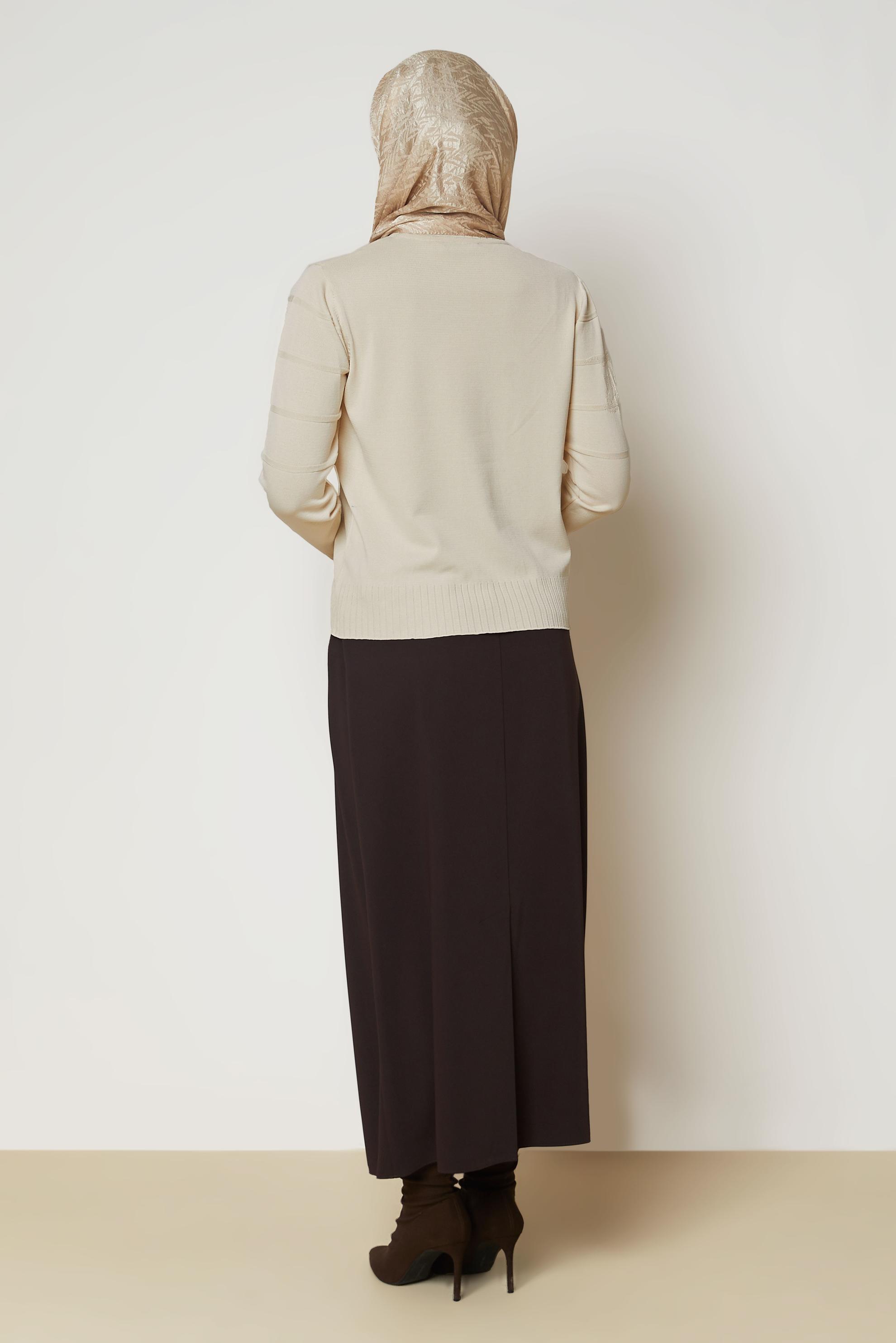 Hijab clothing BROWN KNITWEAR SWEATER 46925