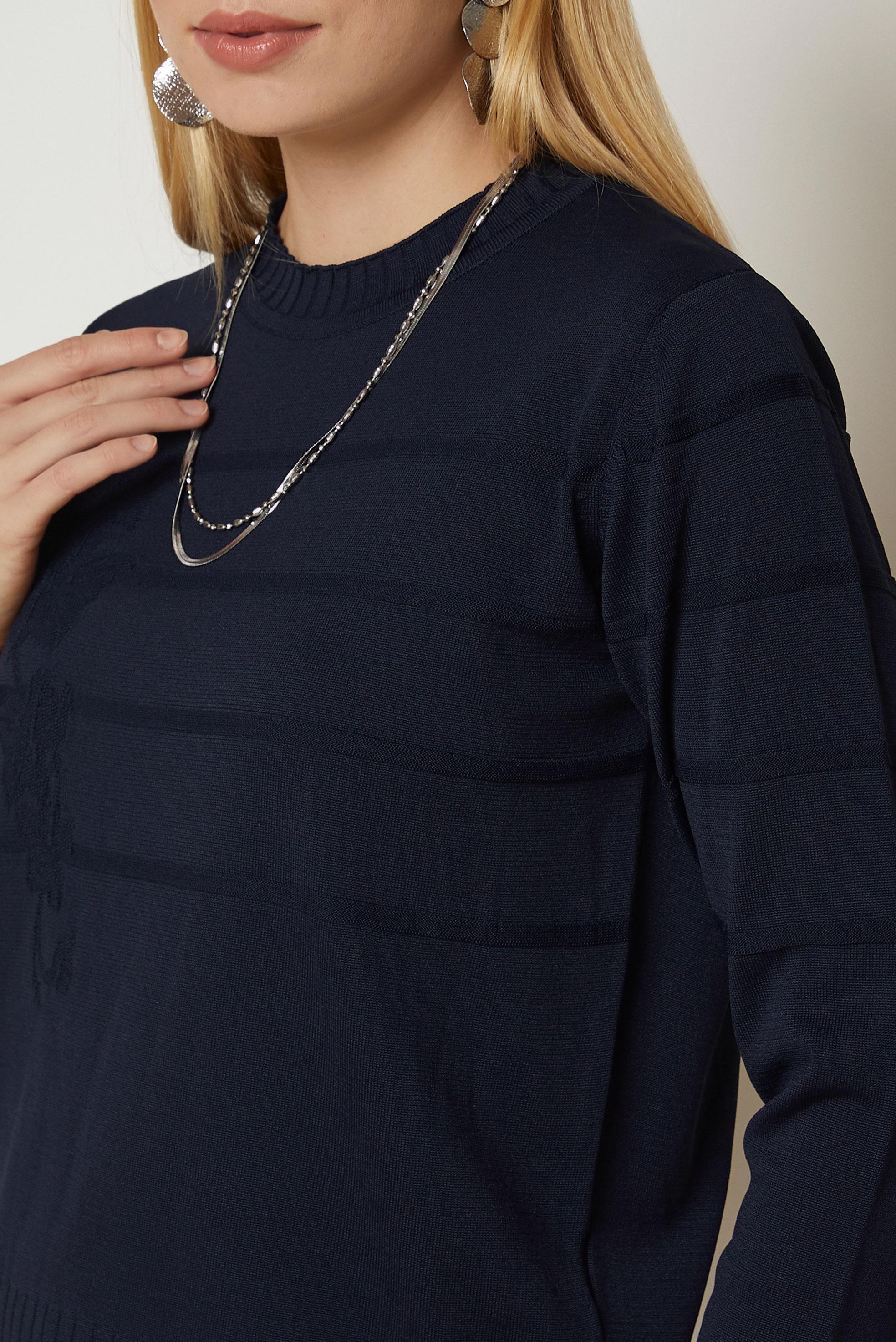 Hijab clothing NAVY BLUE KNITWEAR SWEATER 46925