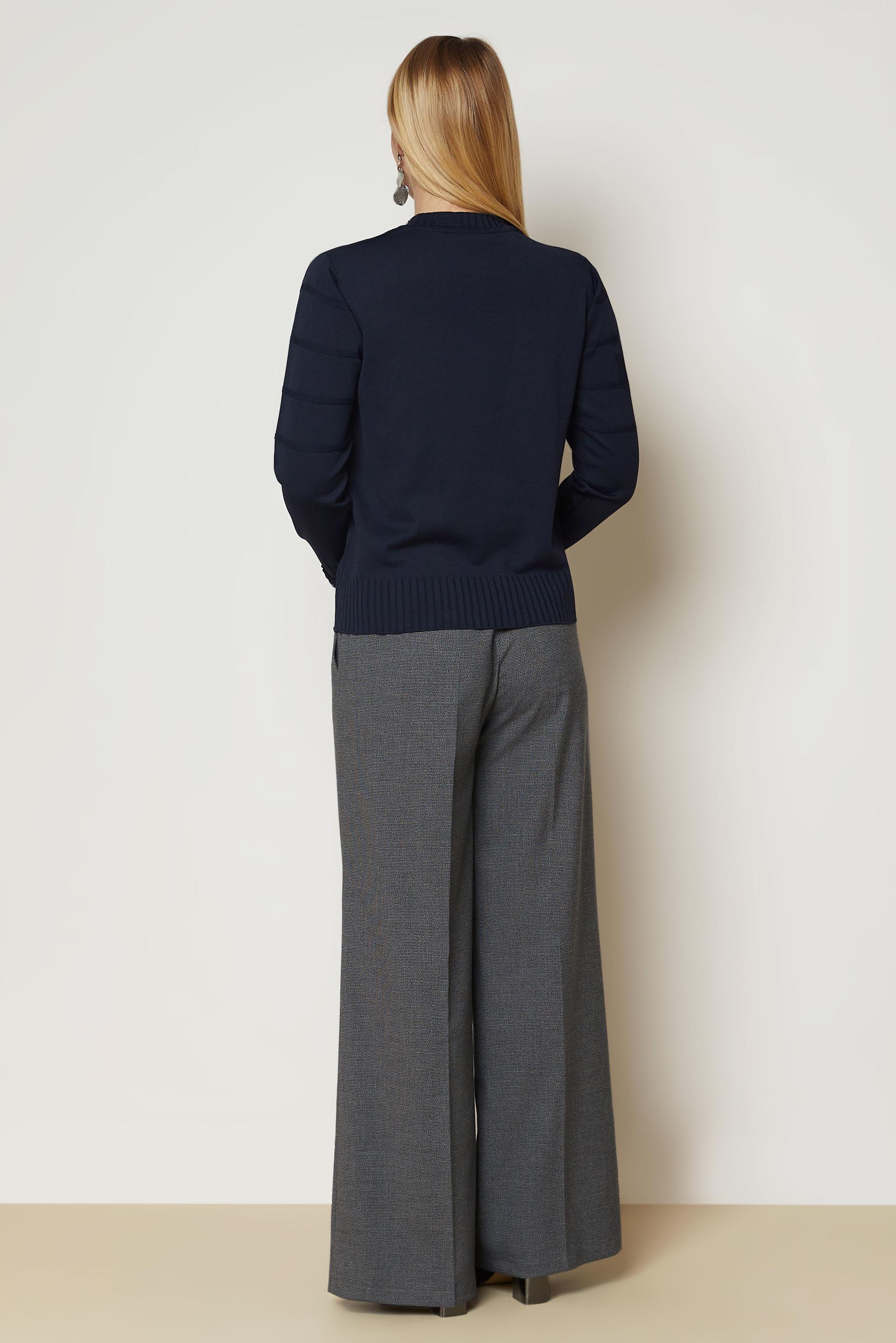 Hijab clothing NAVY BLUE KNITWEAR SWEATER 46925