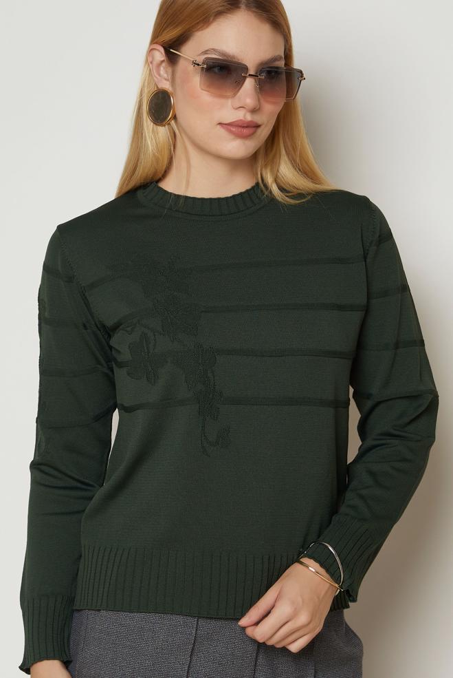 Hijab clothing GREEN KNITWEAR SWEATER 46925 - ALVİNA