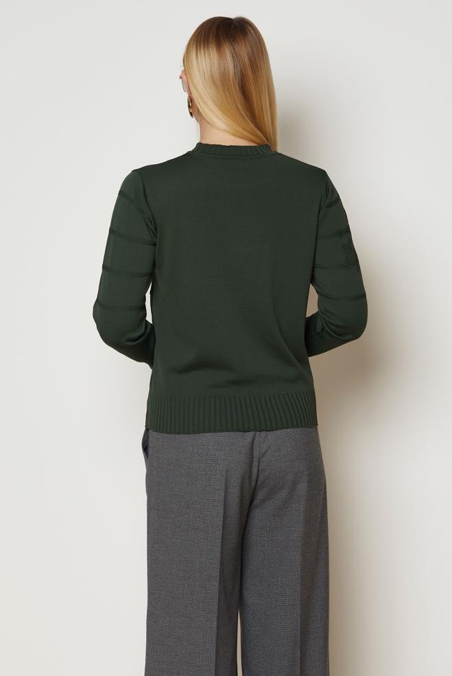 Hijab clothing GREEN KNITWEAR SWEATER 46925 - ALVİNA
