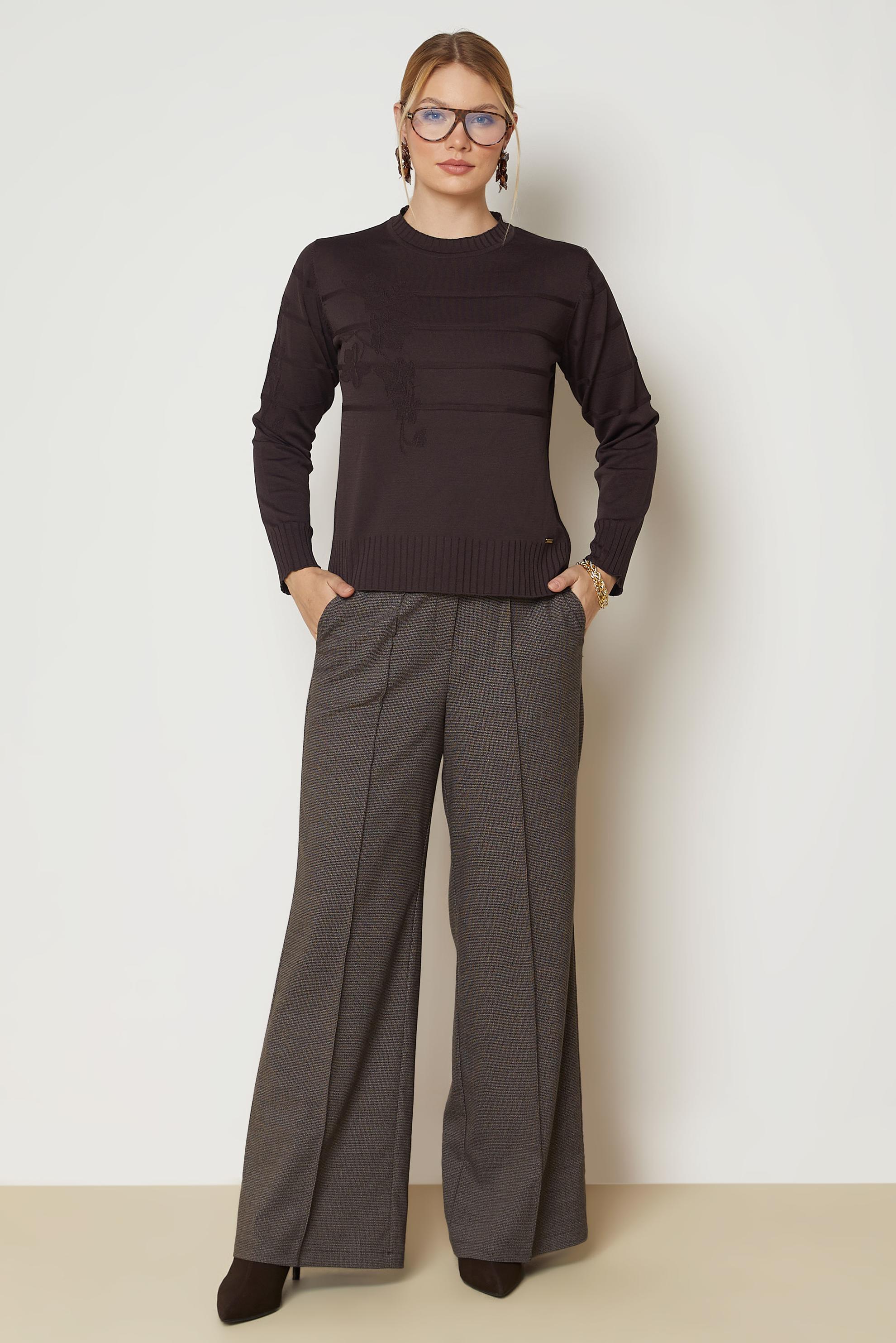 Hijab clothing BROWN KNITWEAR SWEATER 46925