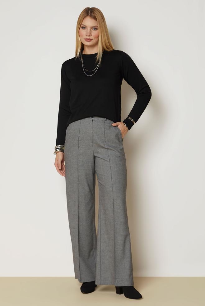 Vêtements hijab NOIR PULL EN MAILLE 46968 - ALVİNA