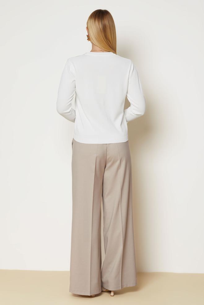 Hijab clothing WHITE KNITWEAR SWEATER 46968 - ALVİNA
