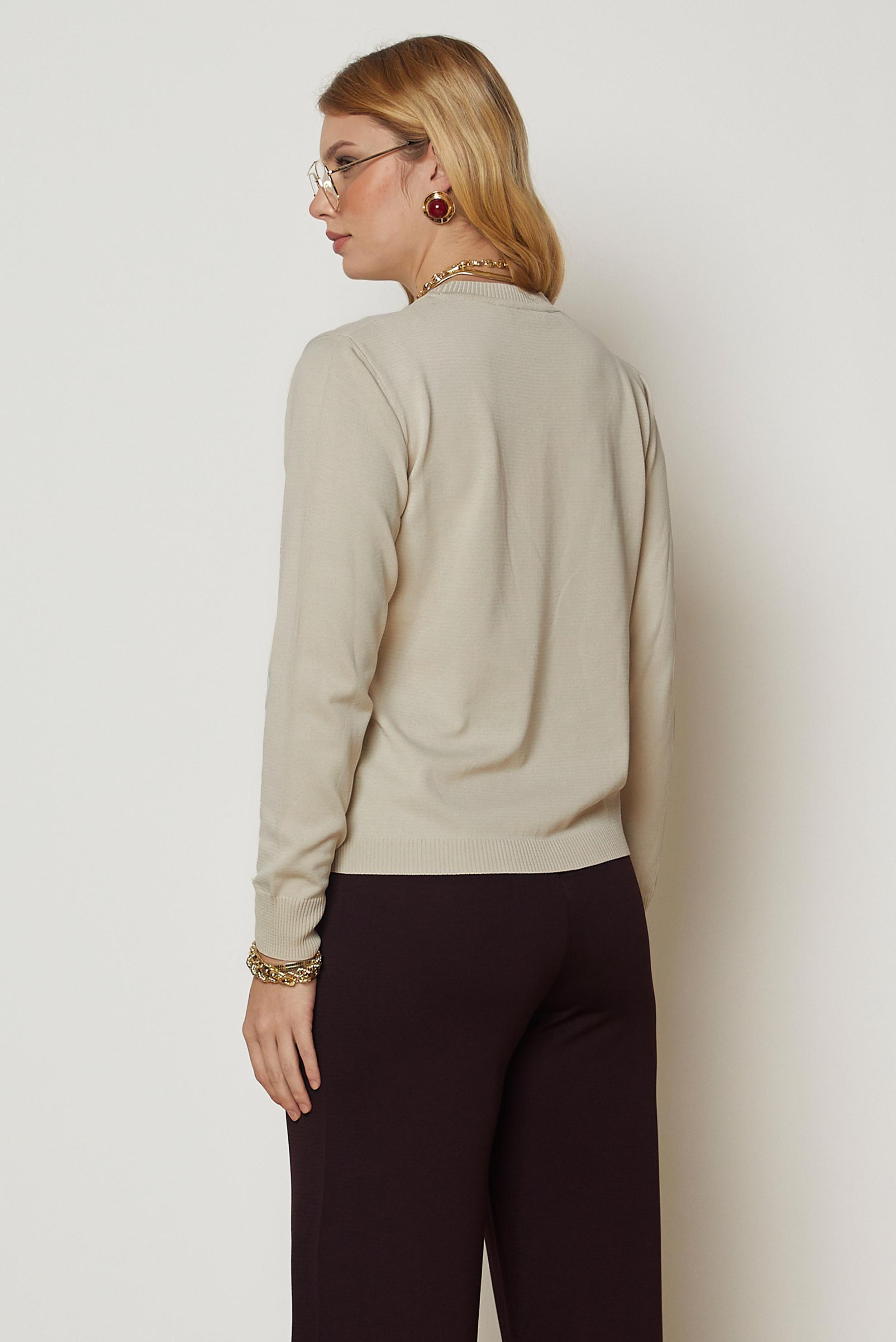 Vêtements hijab BRUN PULL EN MAILLE 46968