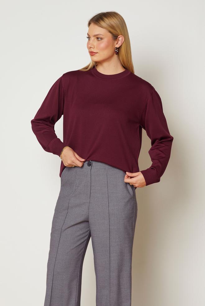 Hijab clothing BROWN KNITWEAR SWEATER 46968 - ALVİNA