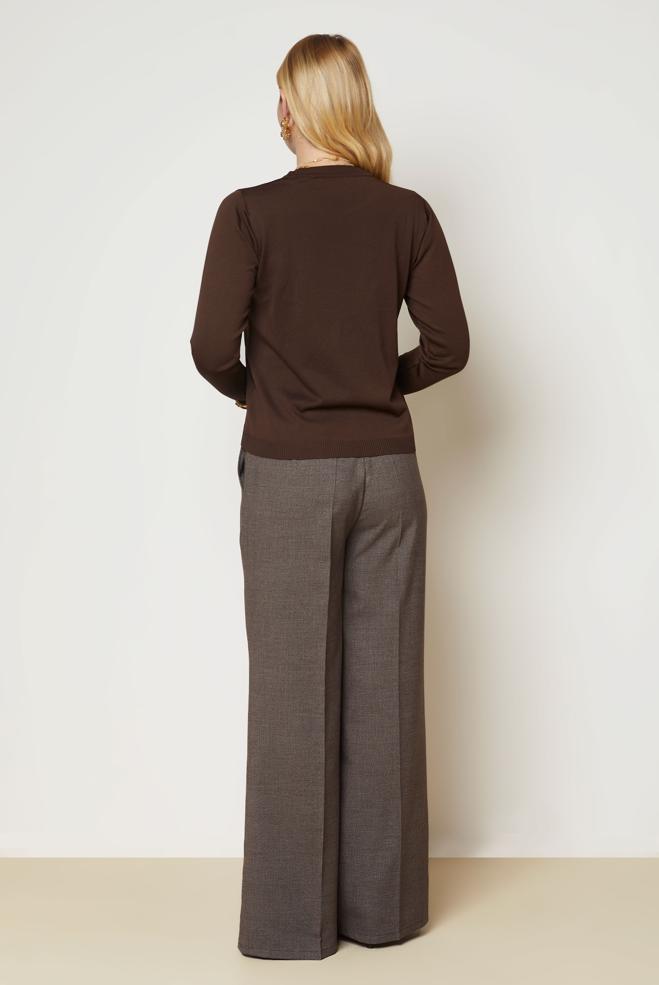 Hijab clothing BROWN KNITWEAR SWEATER 46968 - ALVİNA