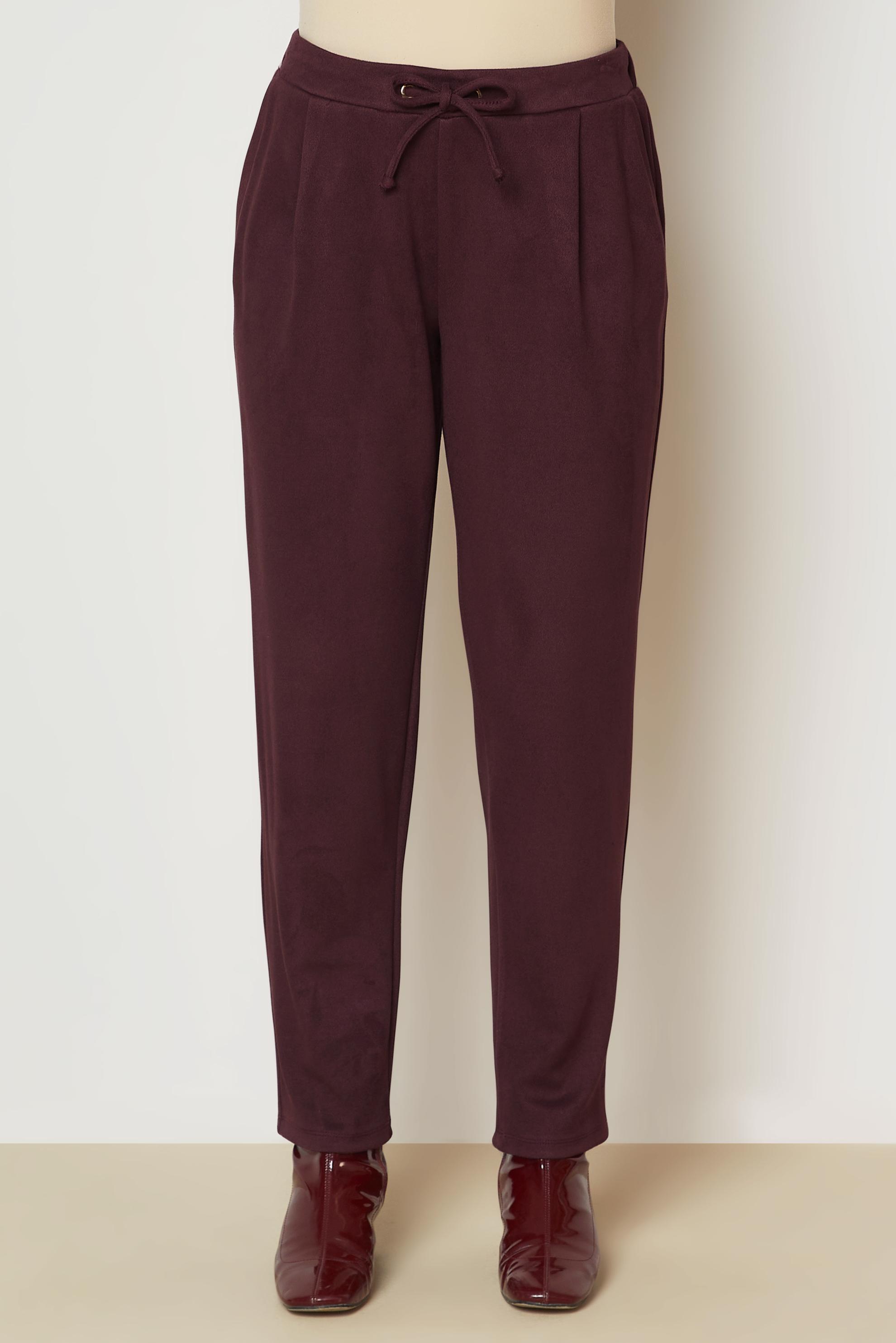 Vêtements hijab PRUNE PANTALON EN DAIM 70794