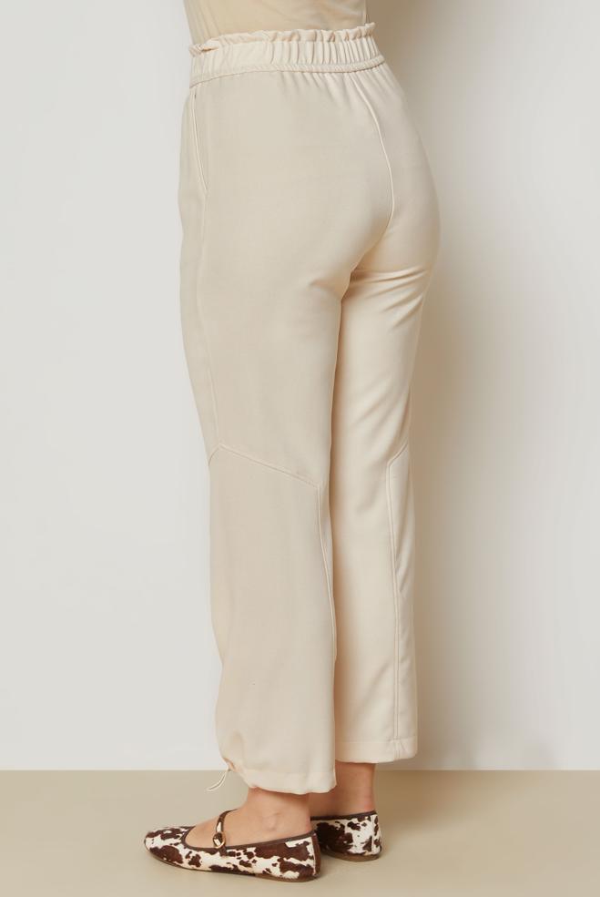 Vêtements hijab BRUN PANTALON EFFET LIN 70948 - ALVİNA