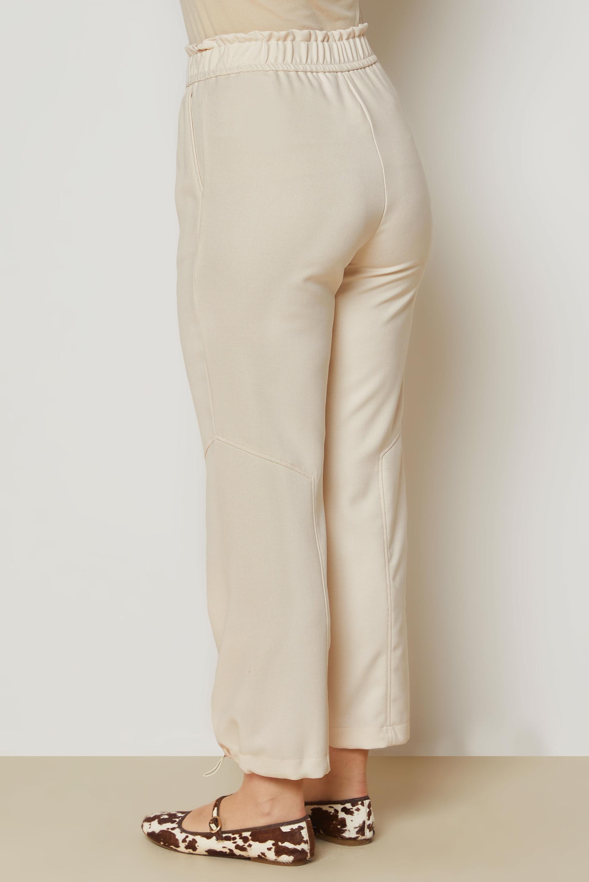 Hijab clothing BROWN LINEN EFFECT PANTS 70948