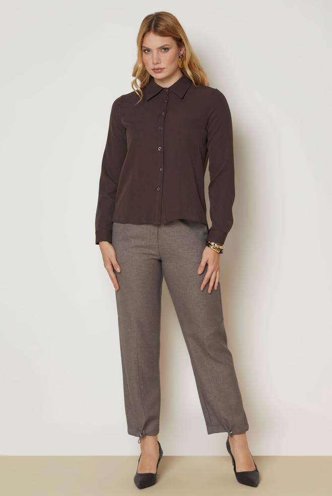 Hijab clothing MINK LINEN EFFECT PANTS 70948 - ALVİNA