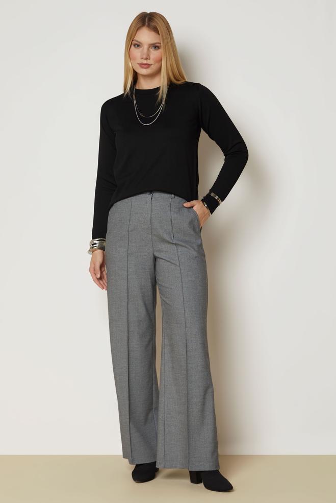 Vêtements hijab NOIR PANTALON LARGE 71011 - ALVİNA