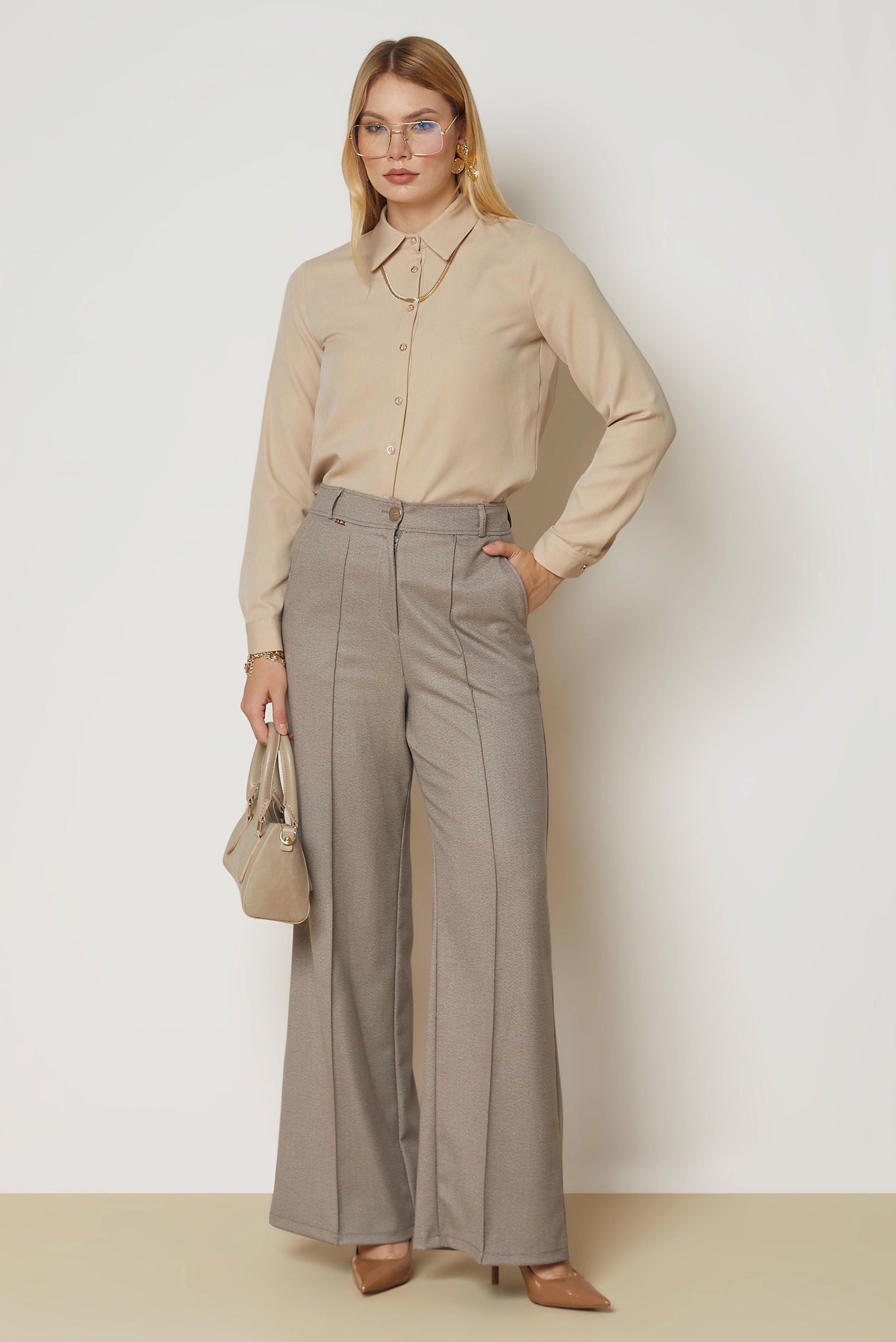 Vêtements hijab BRUN PANTALON LARGE 71015