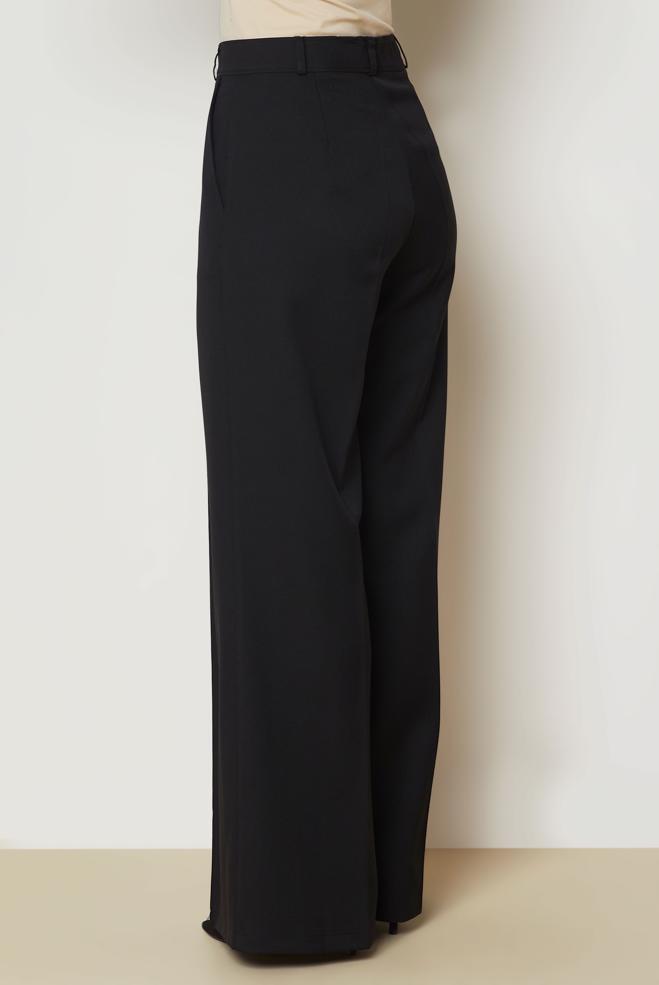 Hijab clothing BLACK WIDE LEG PANTS 71016 - ALVİNA