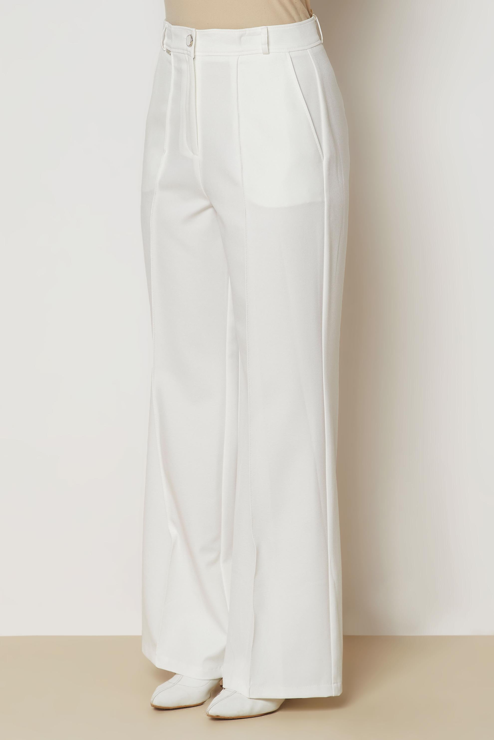 Hijab clothing WHITE WIDE LEG PANTS 71016