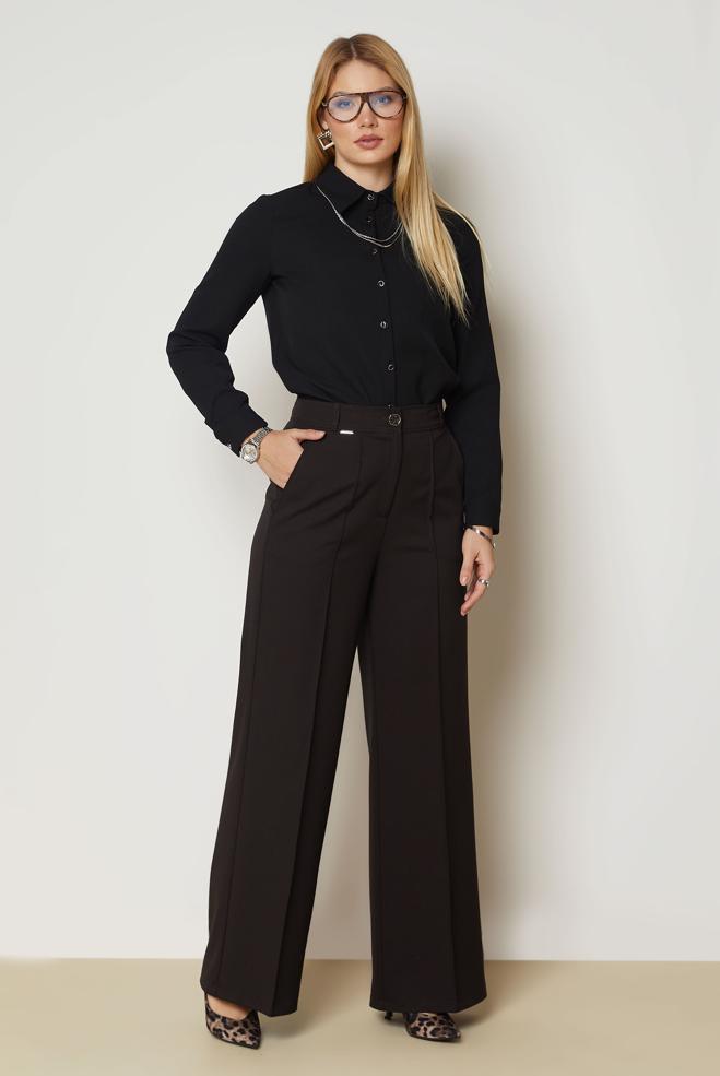 Vêtements hijab BRUN PANTALON LARGE 71016 - ALVİNA