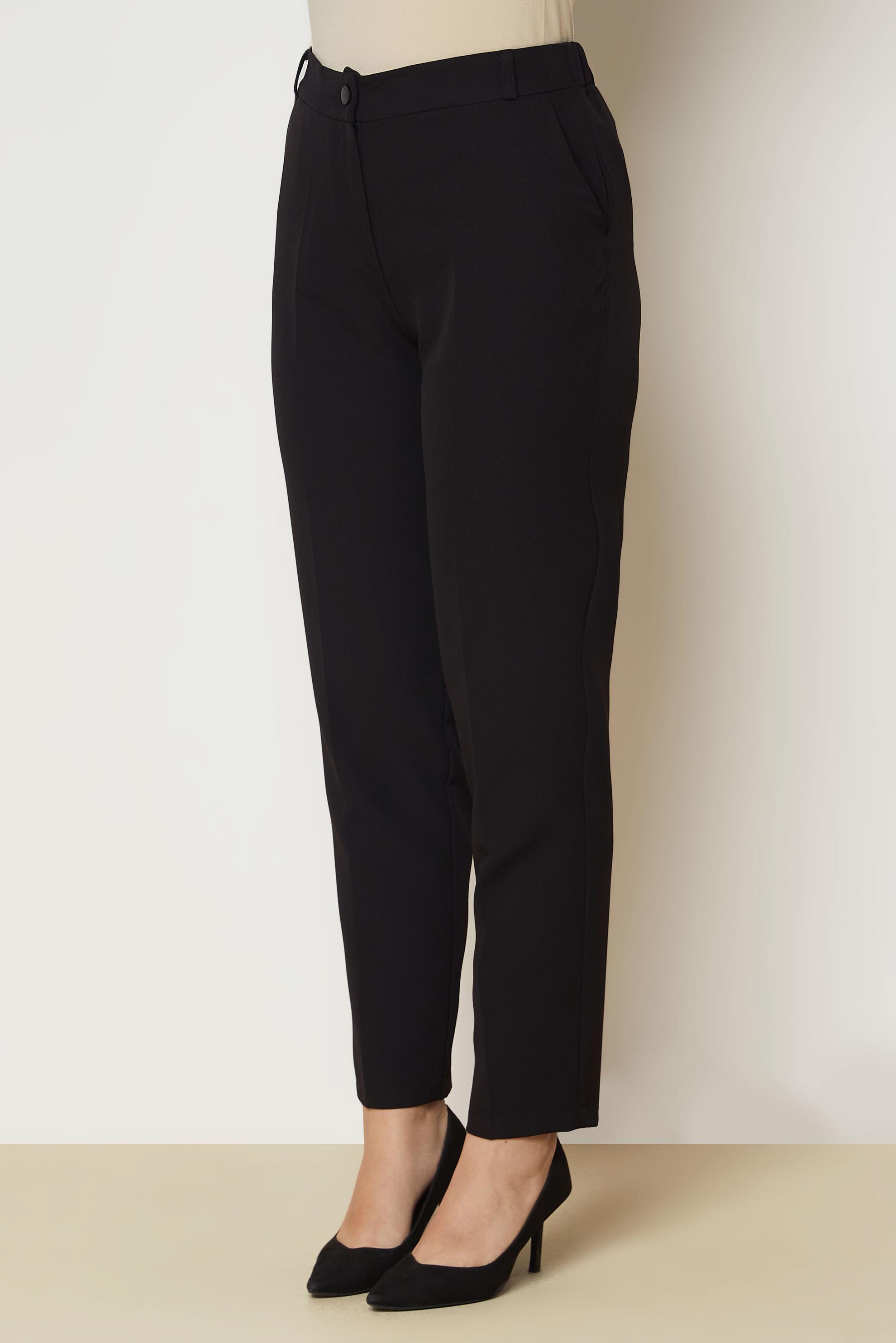 Vêtements hijab NOIR PANTALON COUPE DROITE 71018