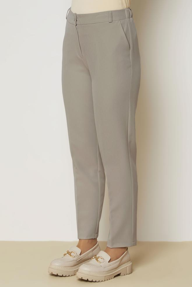 Vêtements hijab BEIGE PANTALON COUPE DROITE 71018 - ALVİNA