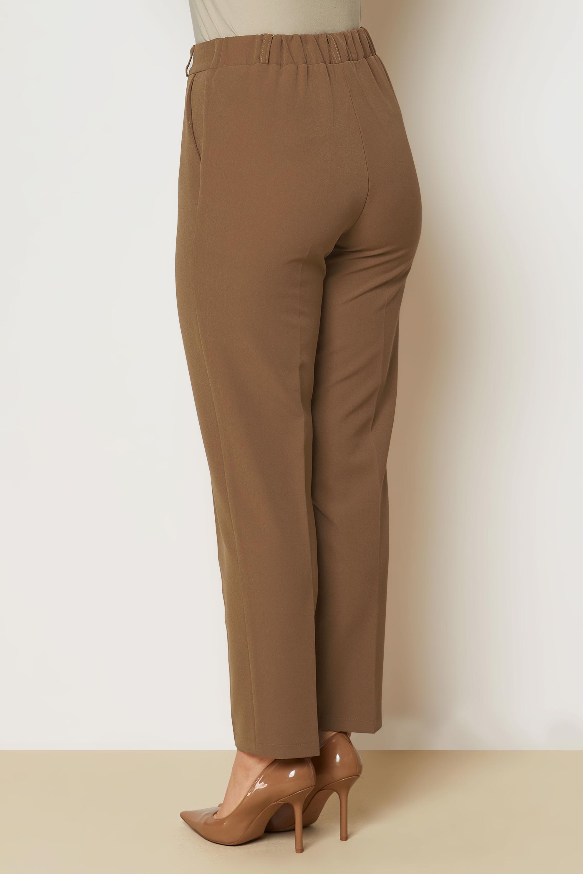 Vêtements hijab BRUN PANTALON COUPE DROITE 71018