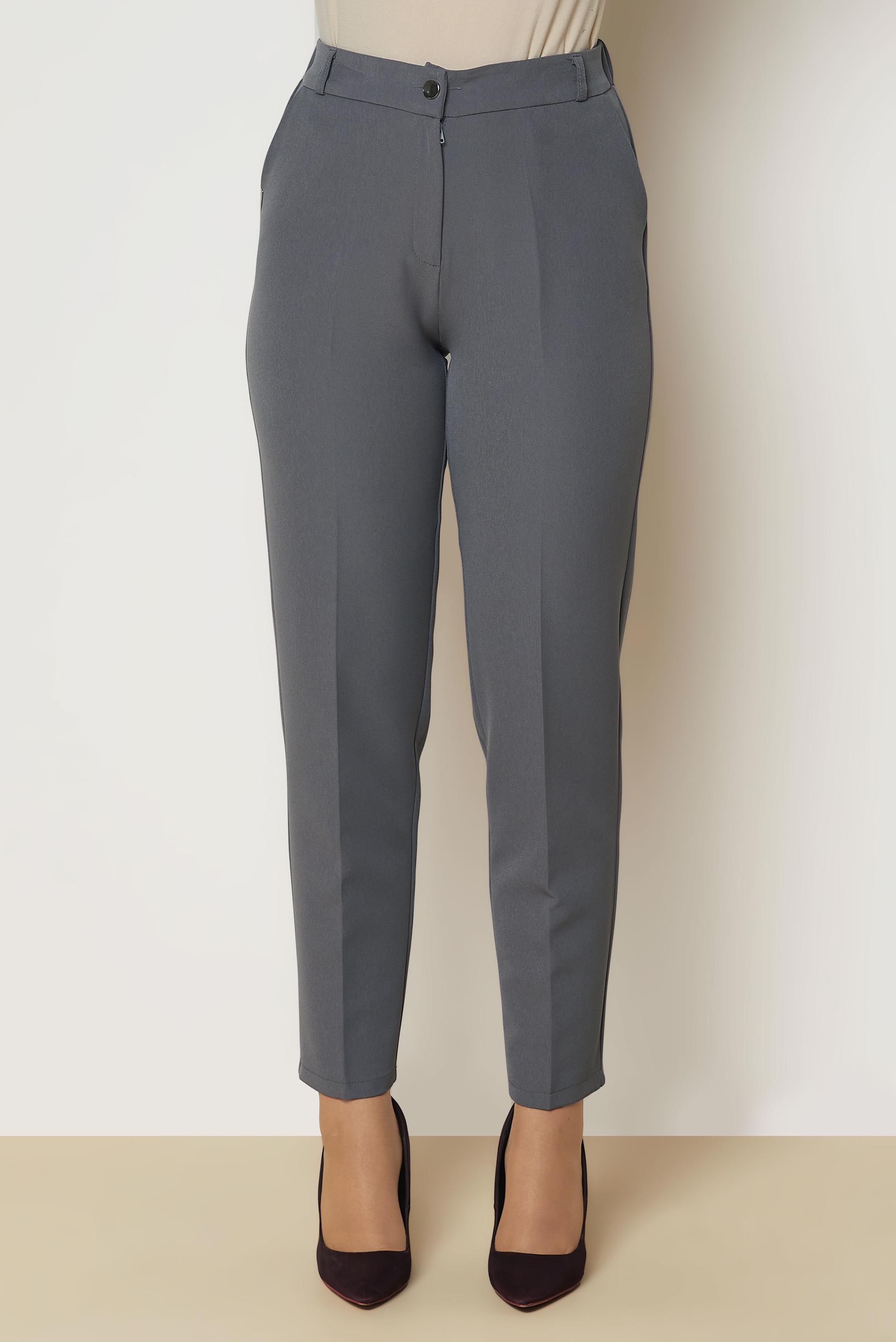 Vêtements hijab GRIS PANTALON COUPE DROITE 71018