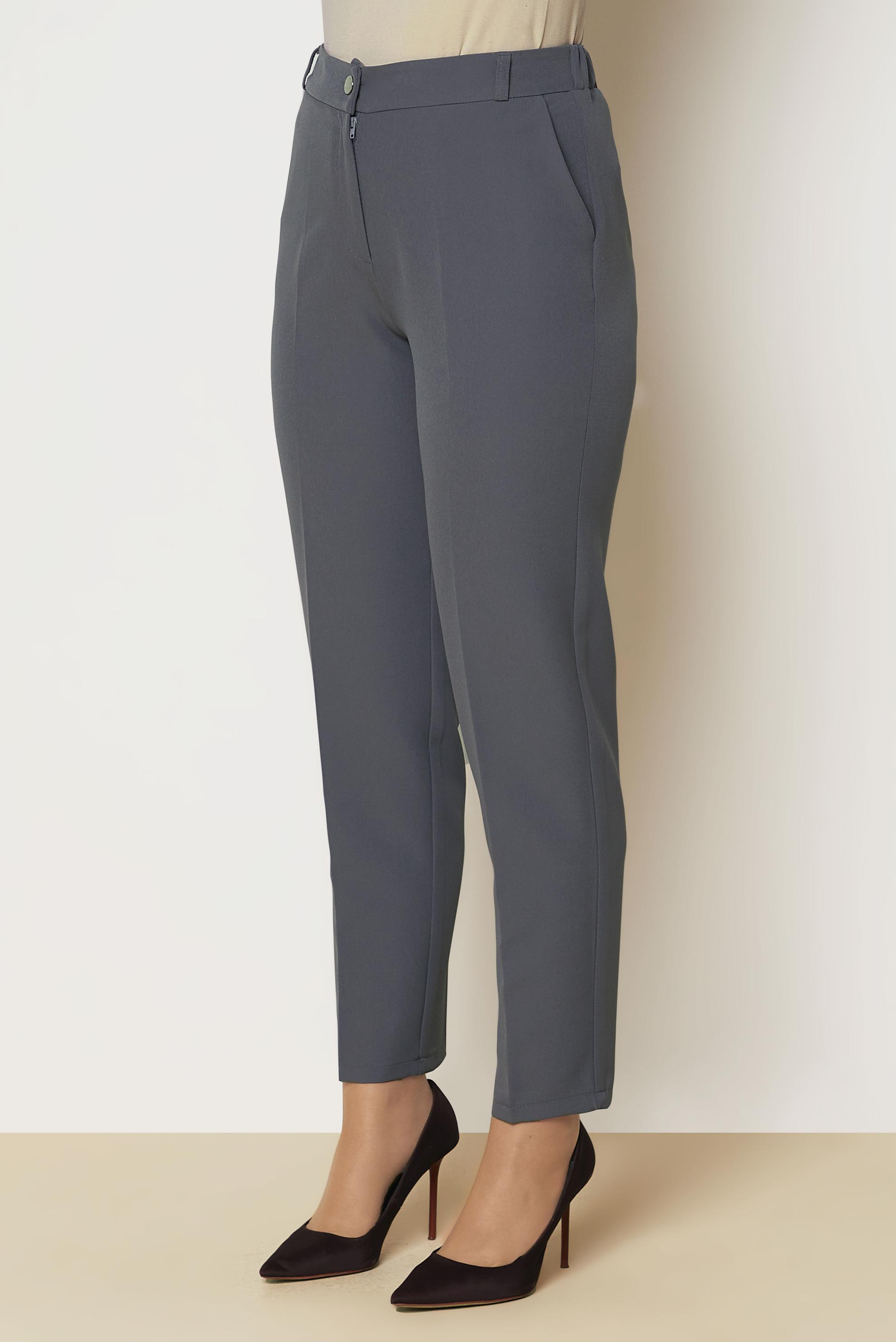 Vêtements hijab GRIS PANTALON COUPE DROITE 71018