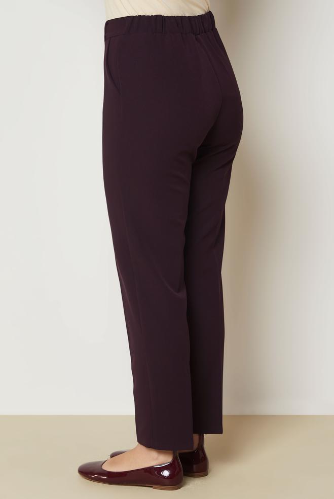 Vêtements hijab PRUNE PANTALON COUPE DROITE 71018 - ALVİNA