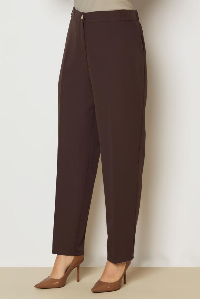 Hijab clothing BROWN 71019 44102 PANTOLON 46-54 TEK44 - ALVİNA