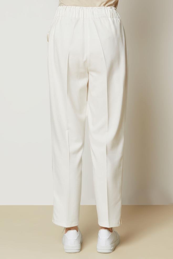 Hijab clothing WHITE 71026 14662 PANTOLON 38-48 - ALVİNA